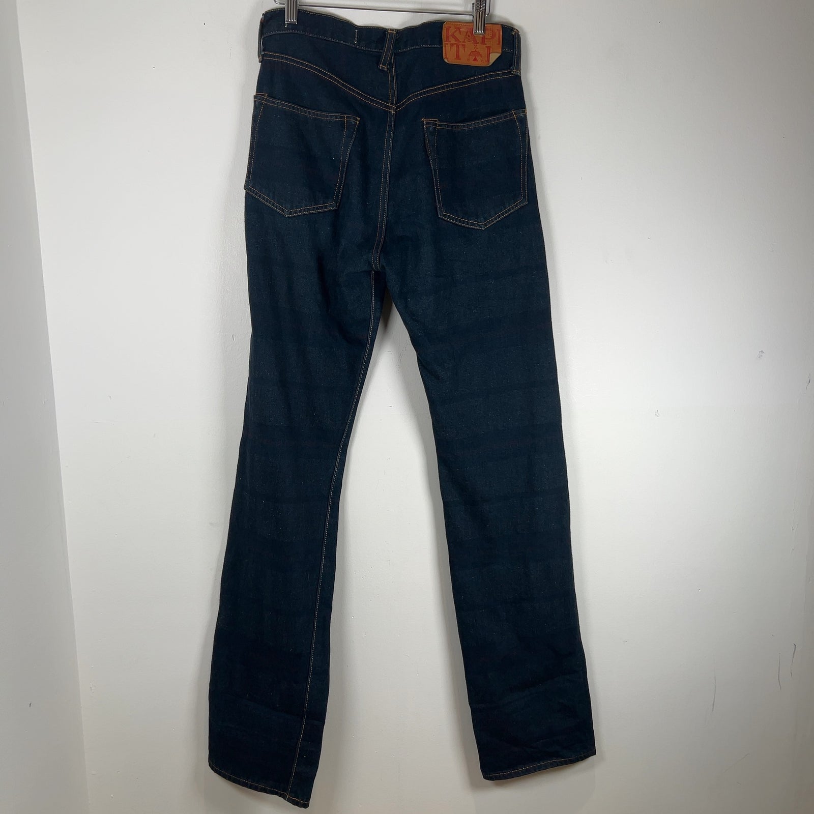 Kapital Plaid Slub Denim Jeans