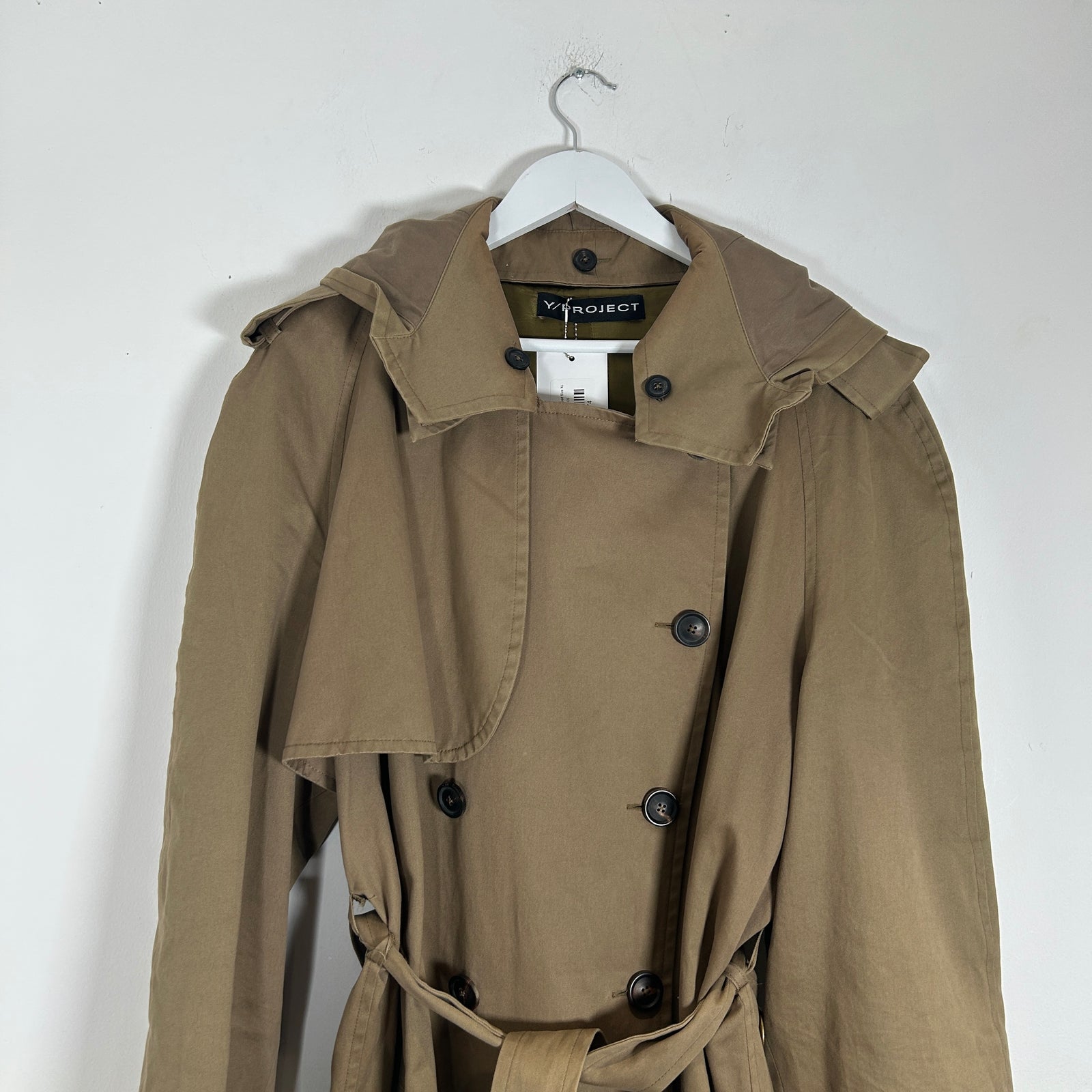 Y/Project Hooded Trench Coat Size XL