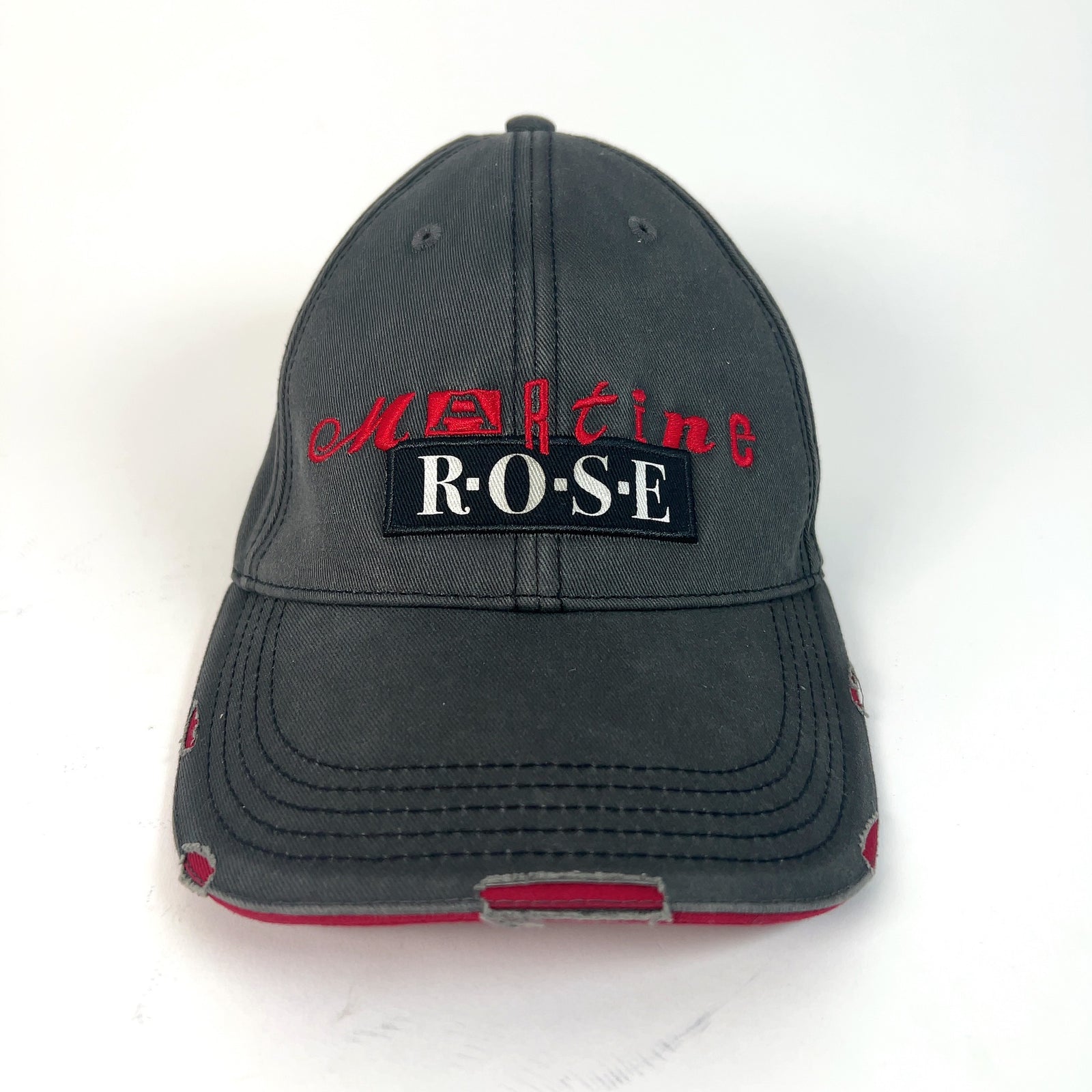Martine Rose Logo Roll Back Graphic Hat