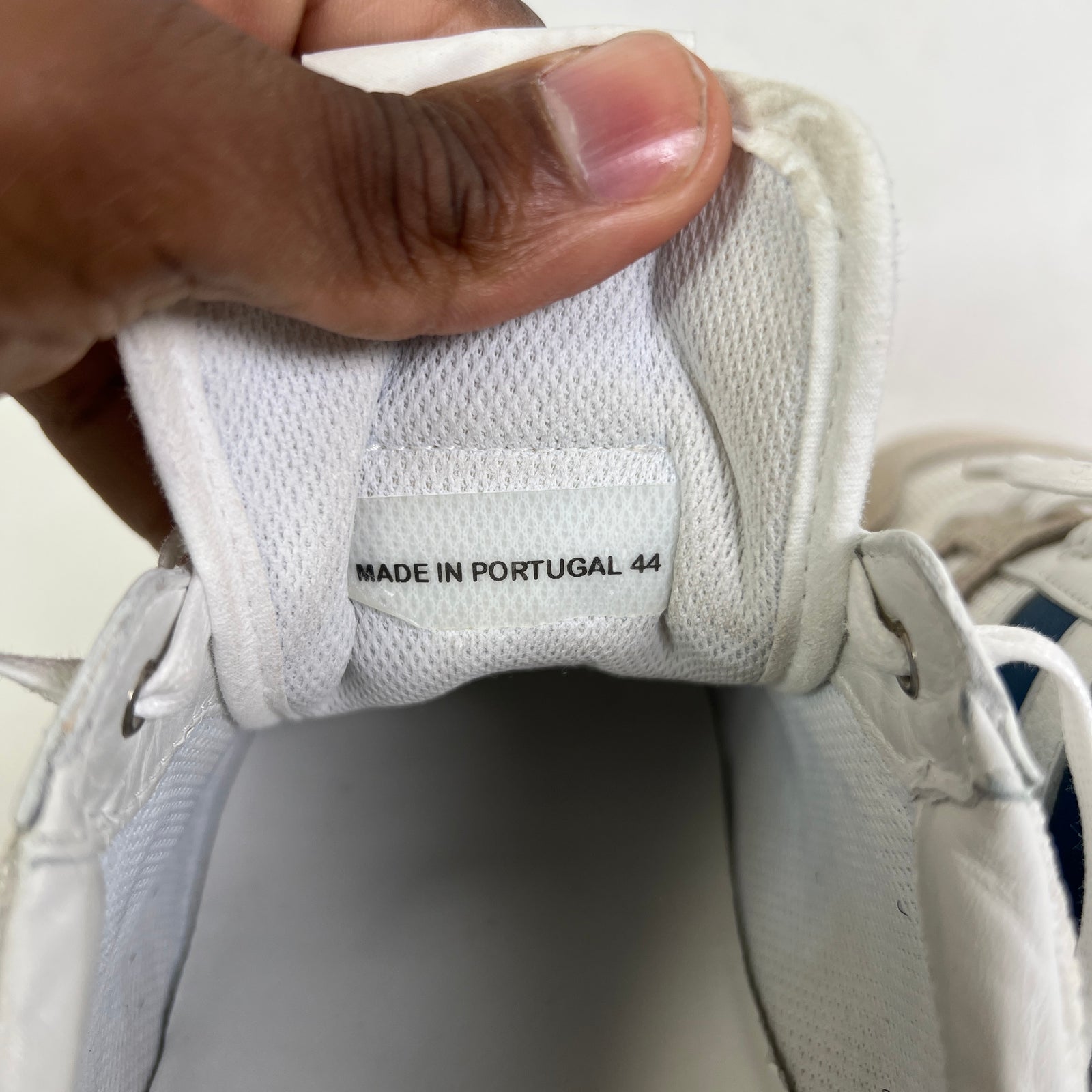 Lanvin White/Blue Clay Low-Top Sneaker Size 44