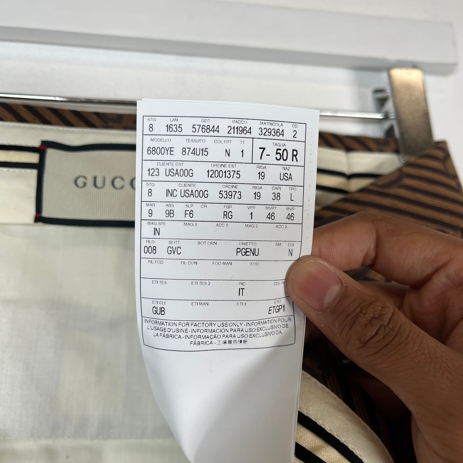 Gucci Diagonal GG Monogram Brown Suit Set
