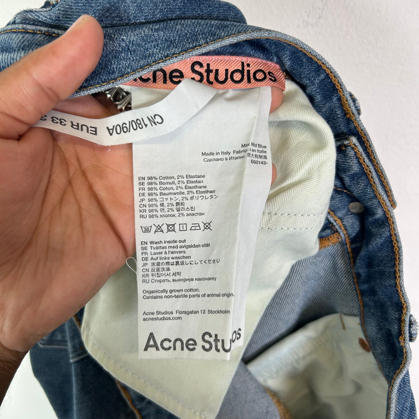 Acne Studios Slim-Cut Denim Jeans