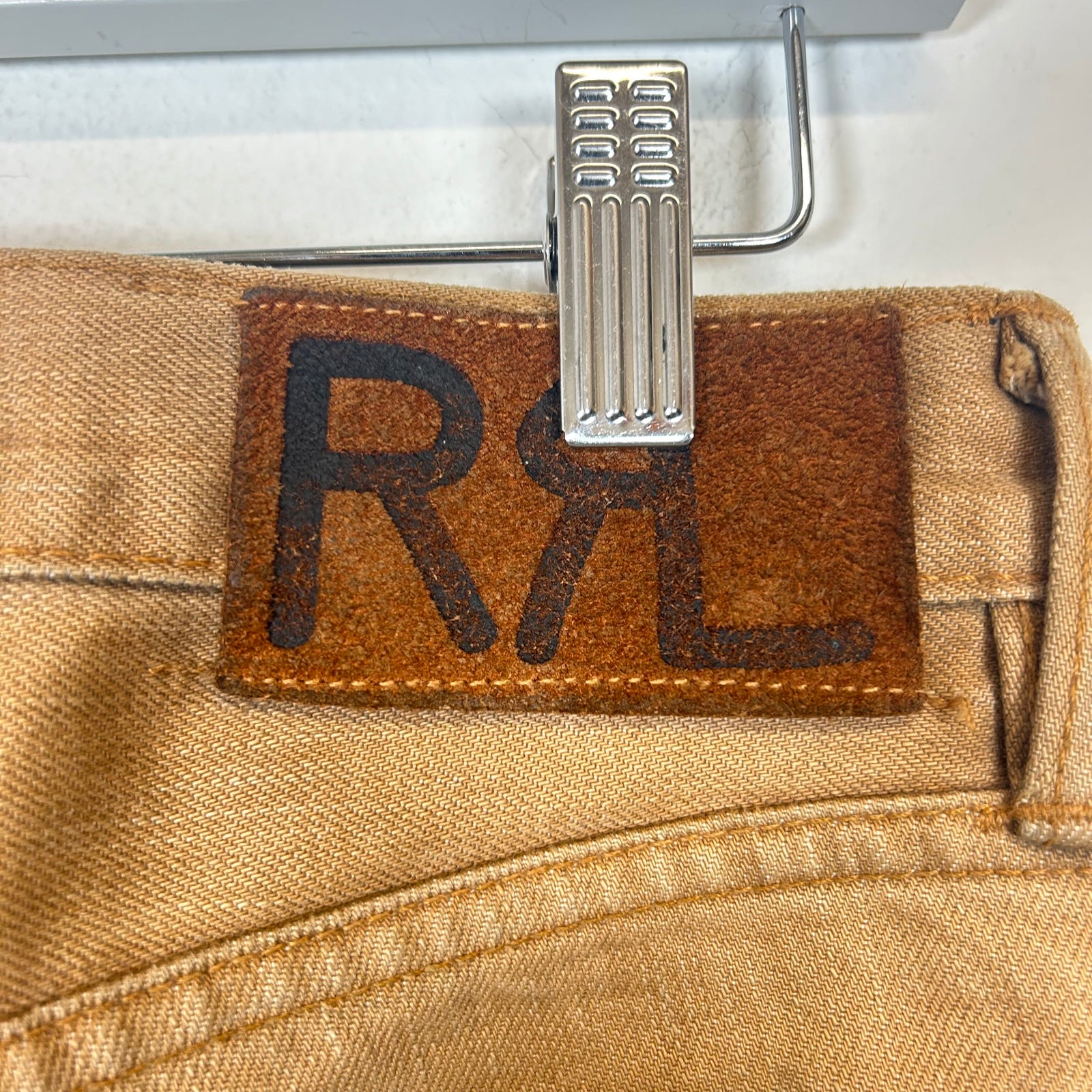 RRL Tan Slim Jeans Size 28