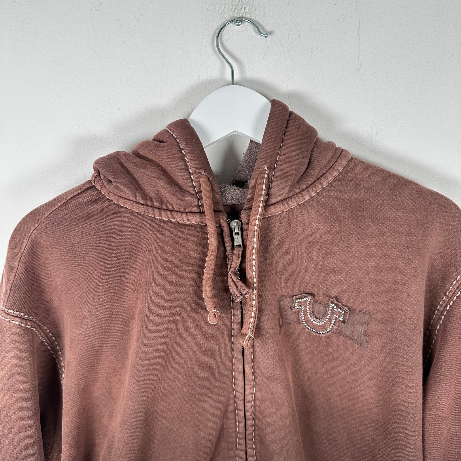 Supreme x True Religion Washed Burgundy Studded Logo Size M
