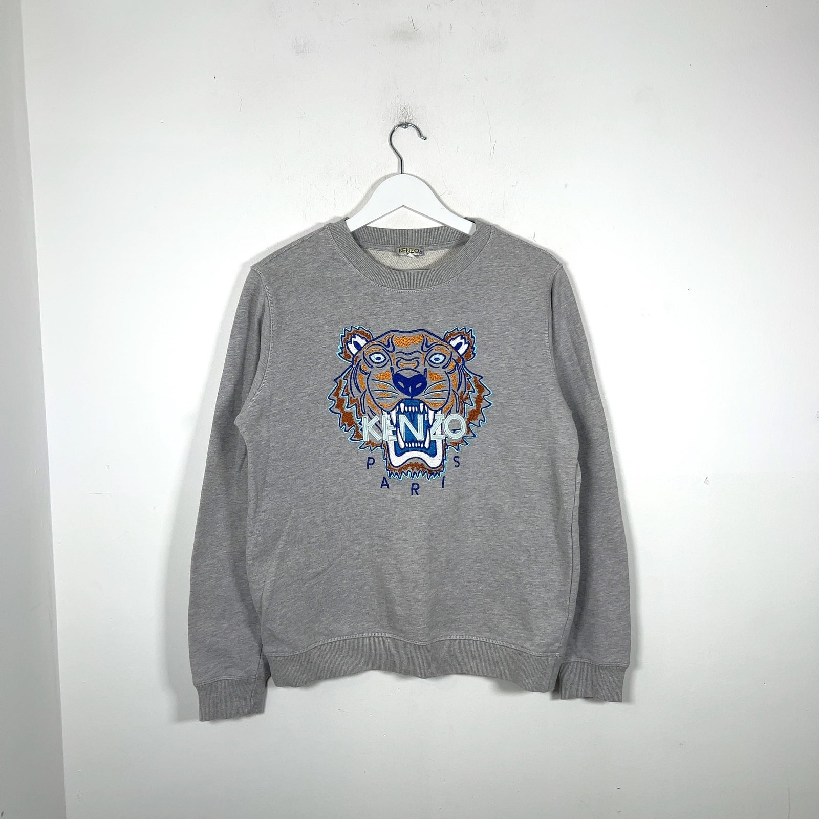 Kenzo Embroidered Tiger Head Logo Crewneck