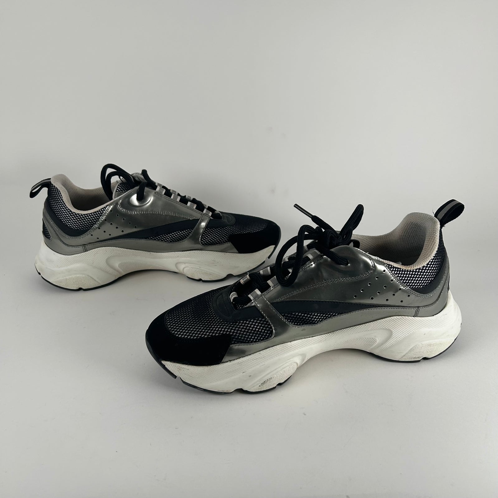 Dior Metallic Silver B22 Size 42
