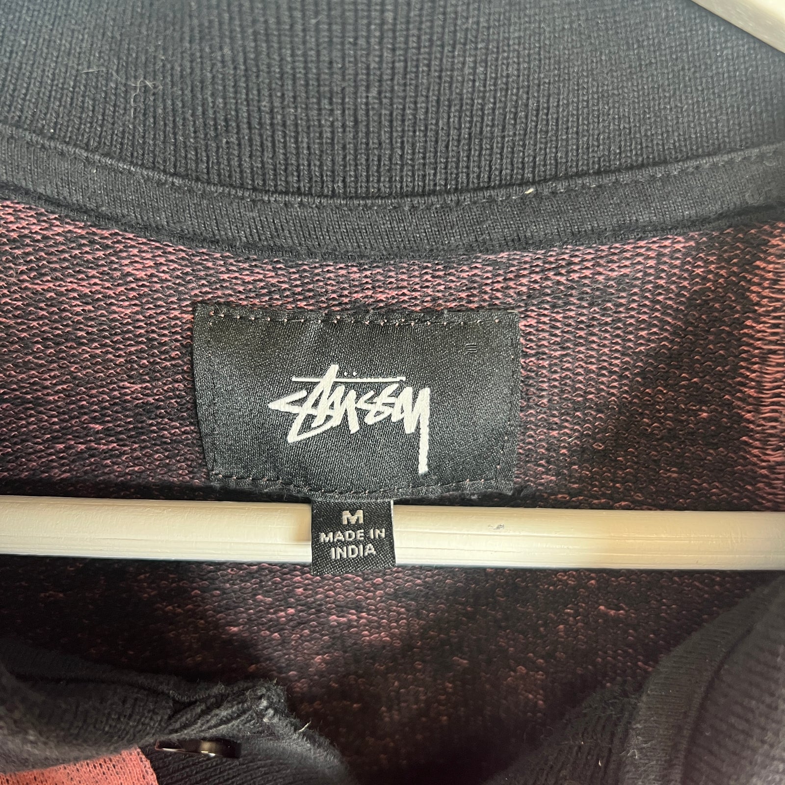 Stussy Pink Mask Longsleeve Polo Size M