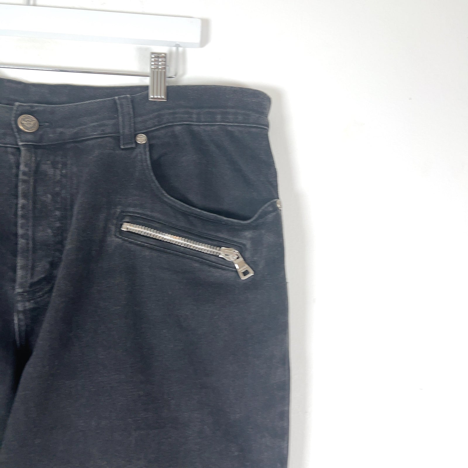 Balmain Slim Biker Denim Pants