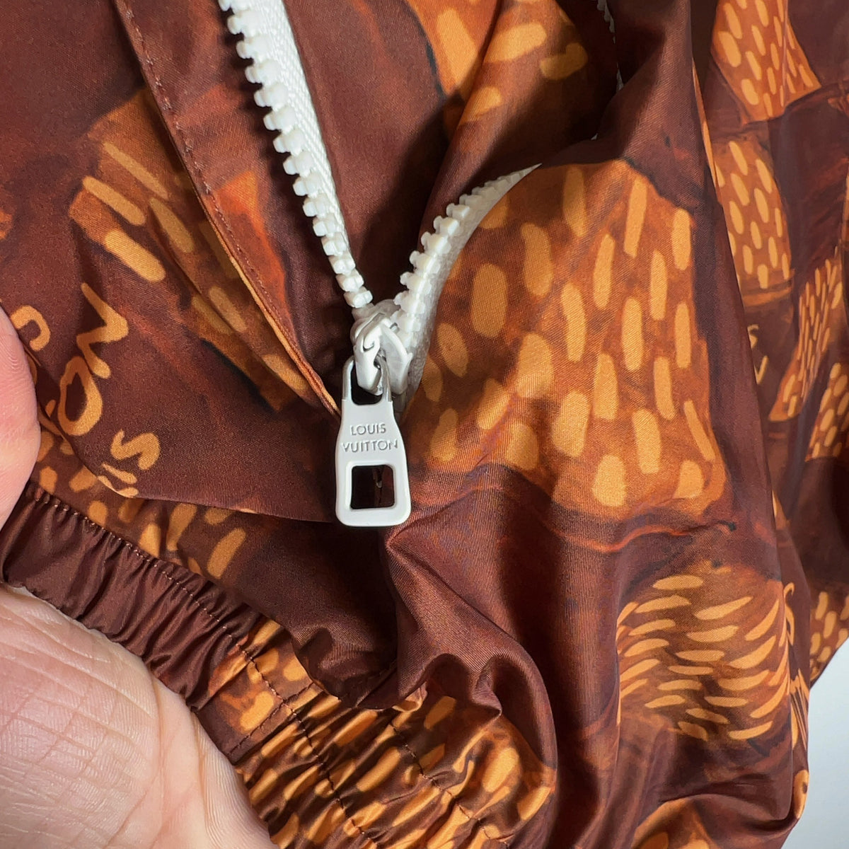 Louis Vuitton Oil Painting Checkerboard Windbreaker
