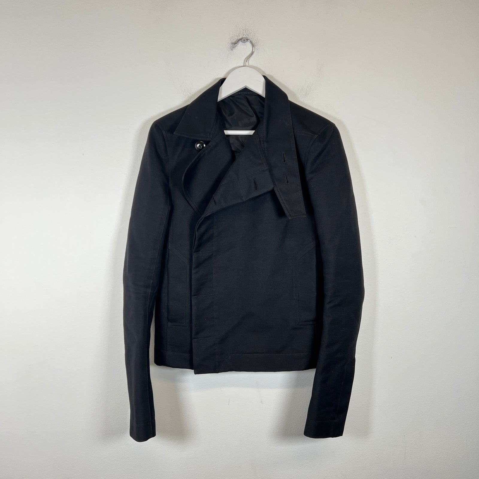 Rick Owens SS14 Vicious Black Fencing Jacket Size 48