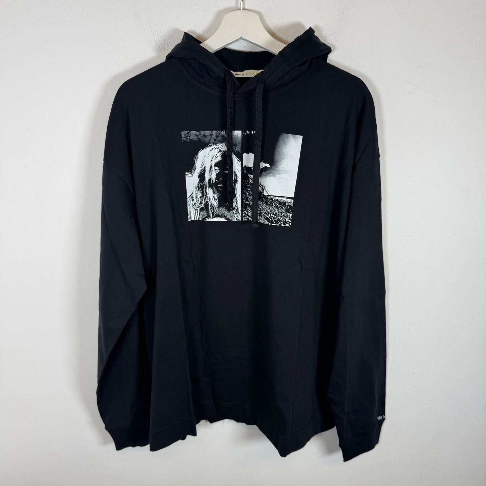Alyx Black Printed Image Light Hoodie Size L
