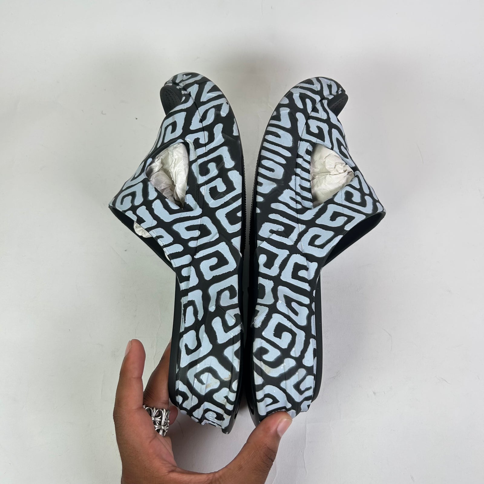 Givenchy Chito Graffiti Marshmallow Sandals