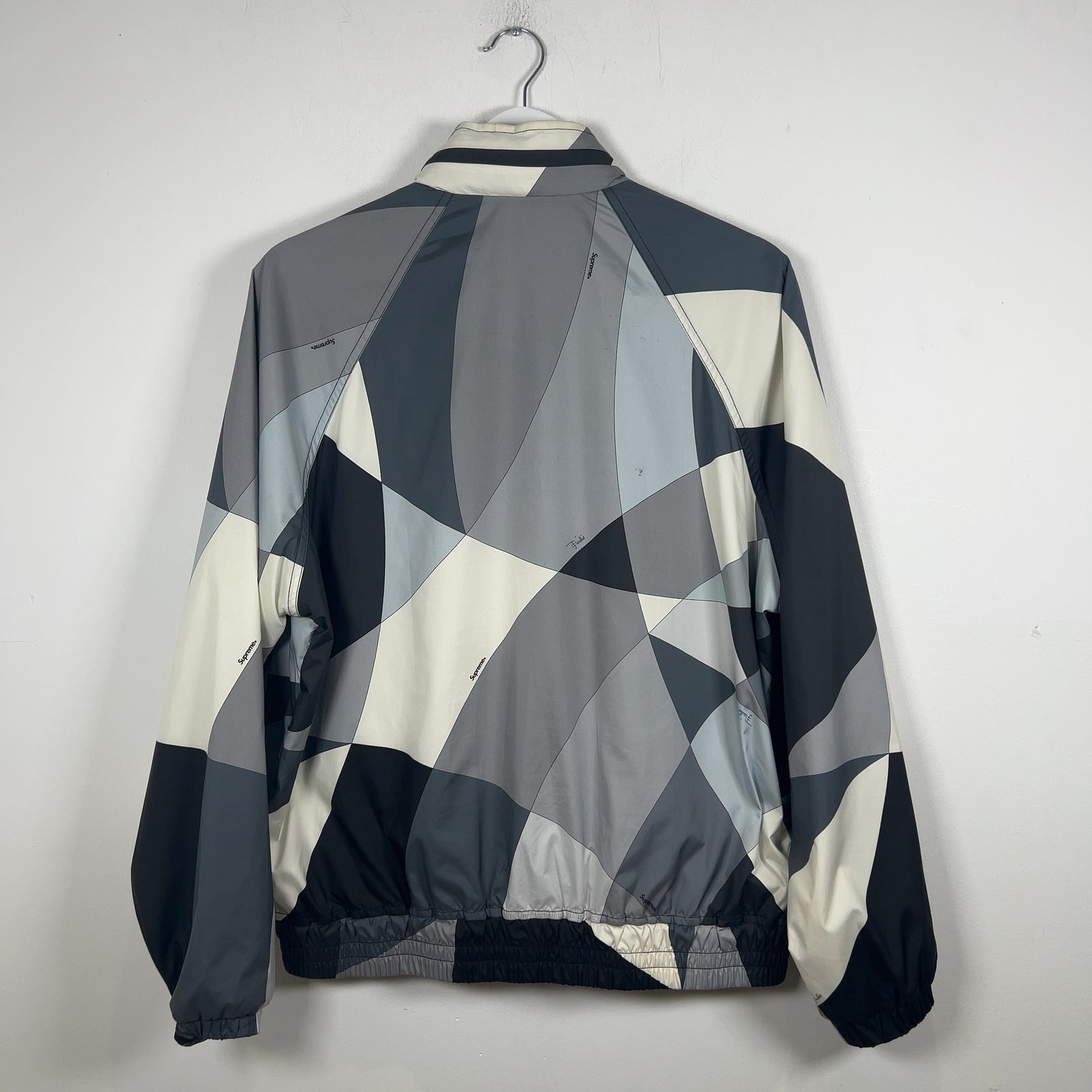 Supreme x Emilio Pucci Greyscale Color Block Sport Jacket