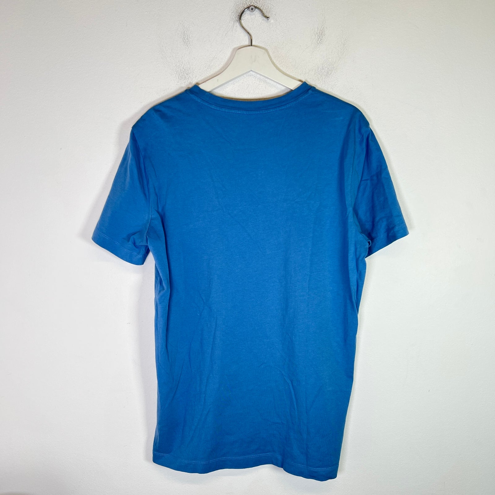Moncler Blue Spell Out Flocked Logo T-Shirt Size L