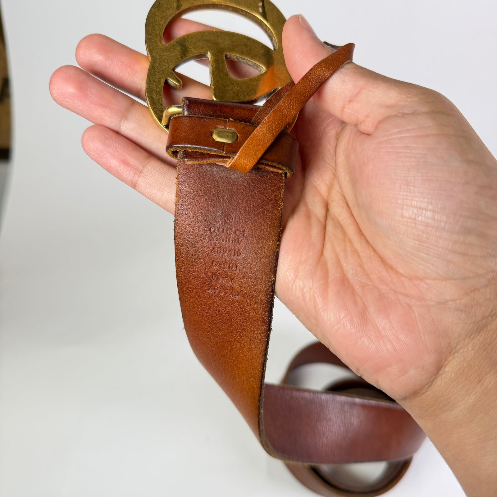 Gucci GG Marmont Leather Belt