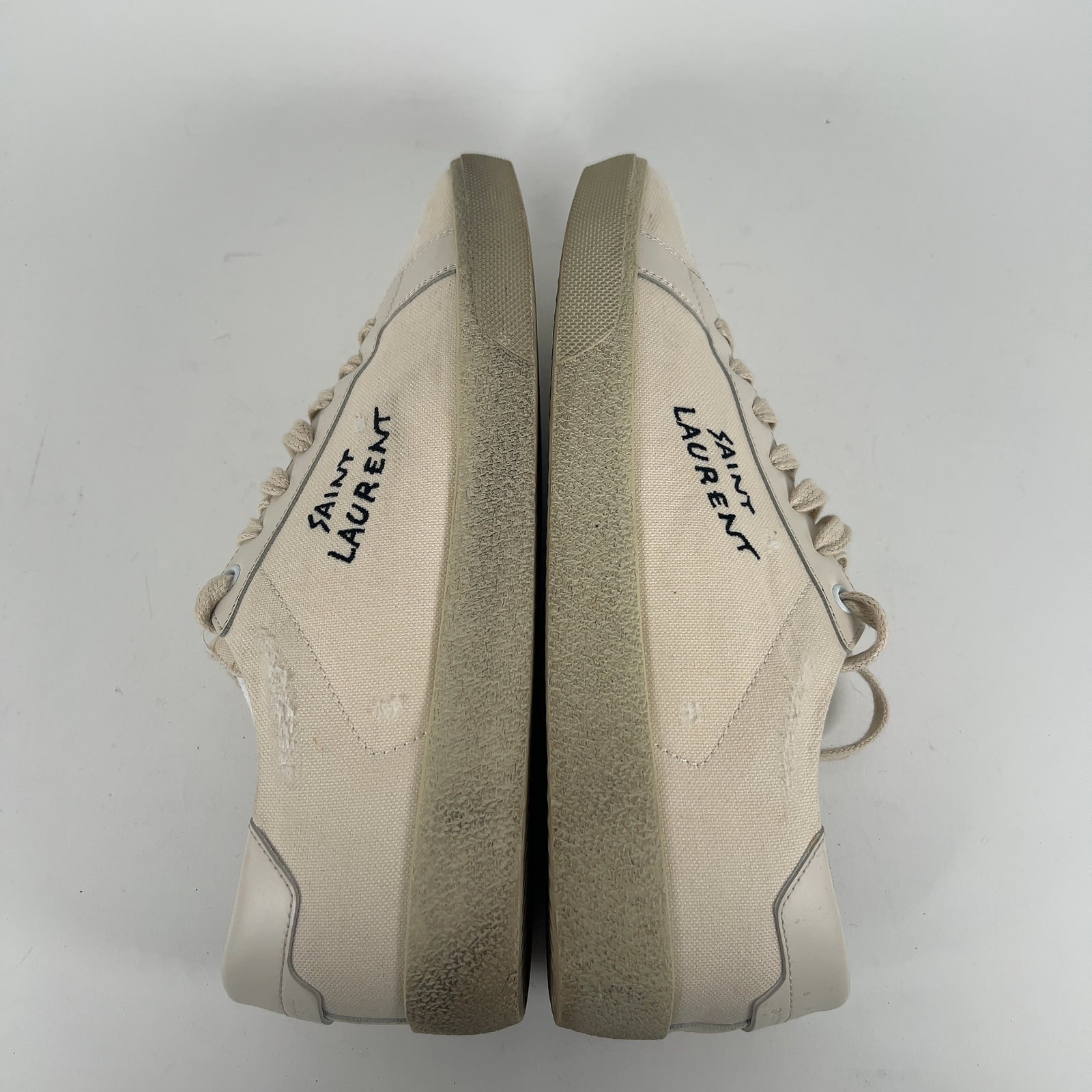 Saint Laurent Spell Out Logo Lowtop Sneakers