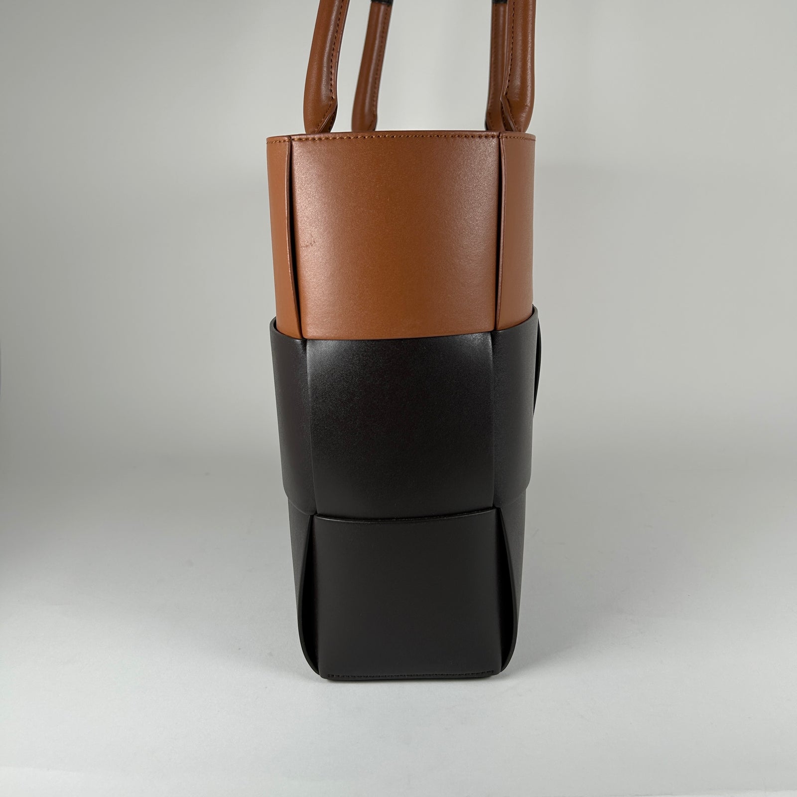 Bottega Veneta Two-Tone Brown Large Arco