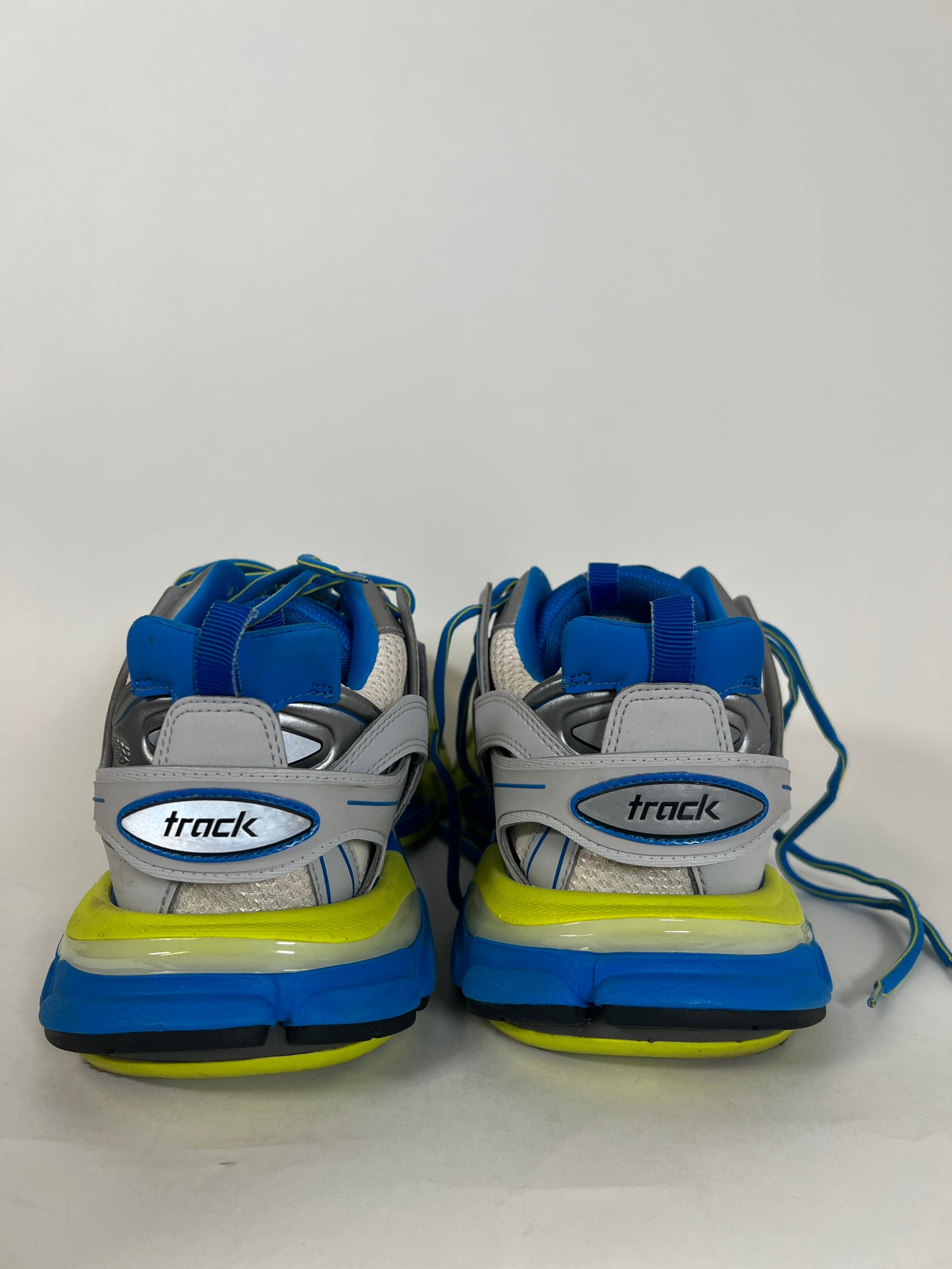 Balenciaga Grey/Blue Track Sneakers Size 44