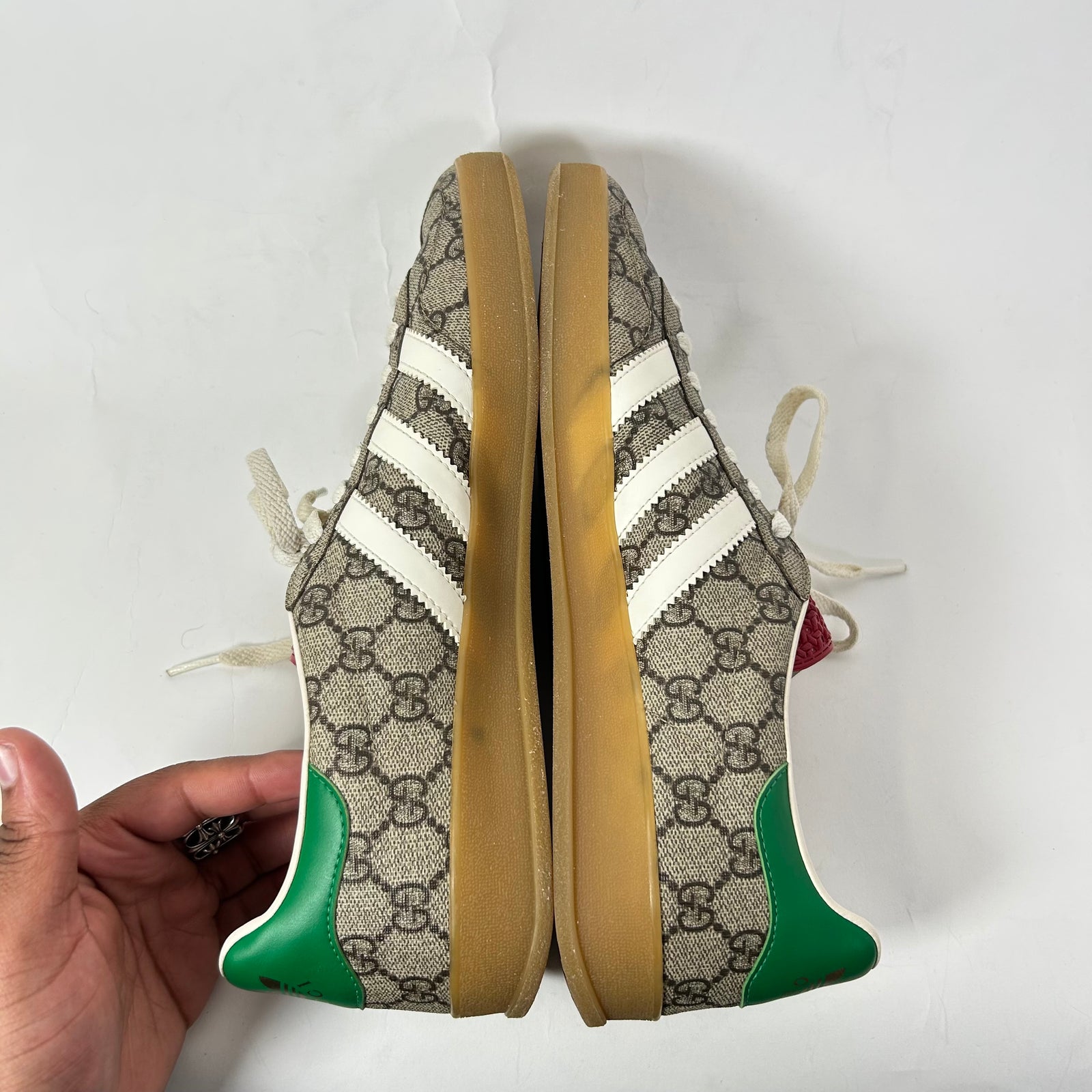 Gucci x Adidas Gazelle Beige GG Monogram Gazelle Size 12