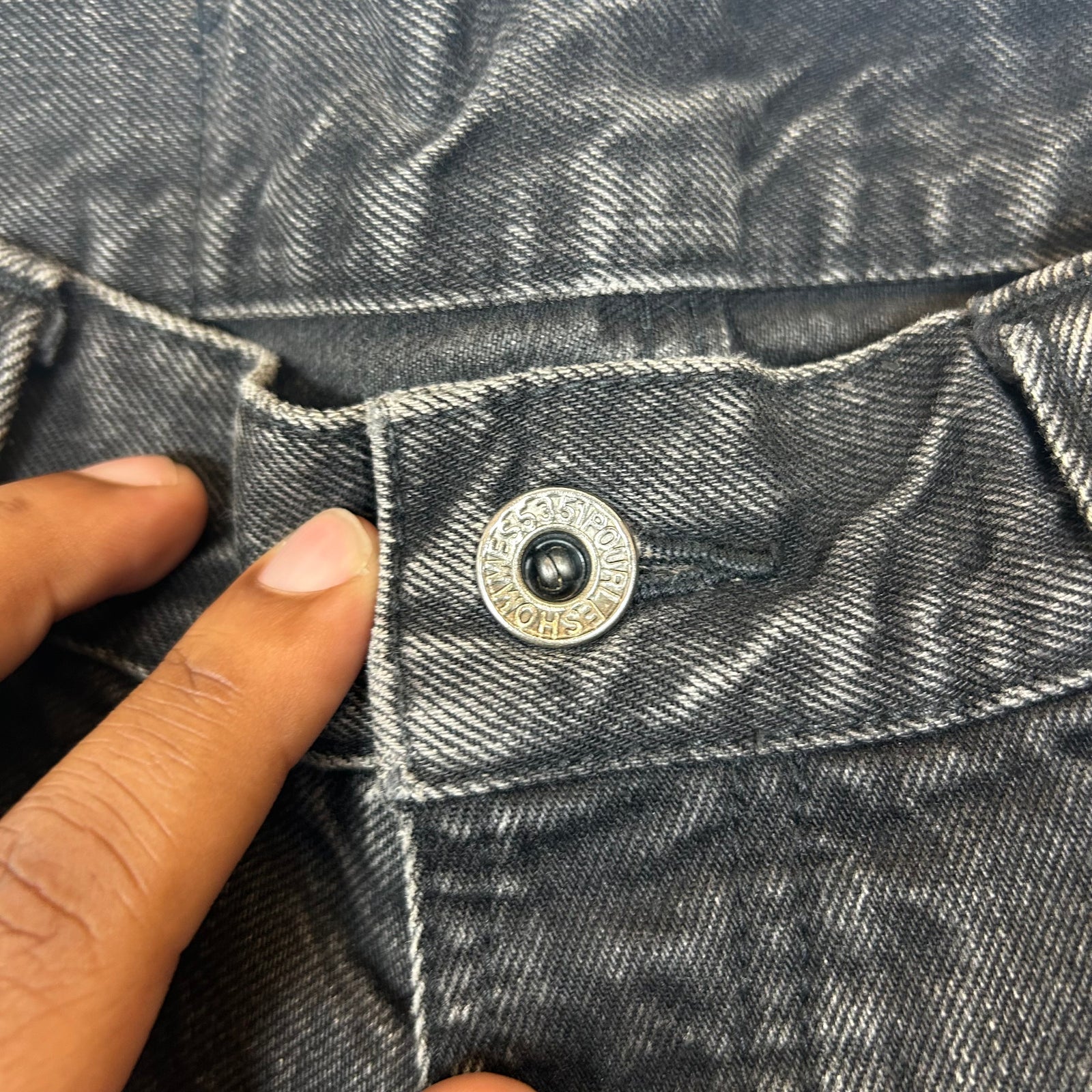5351 Pour Les Hommes Black Repair Jeans Size 30