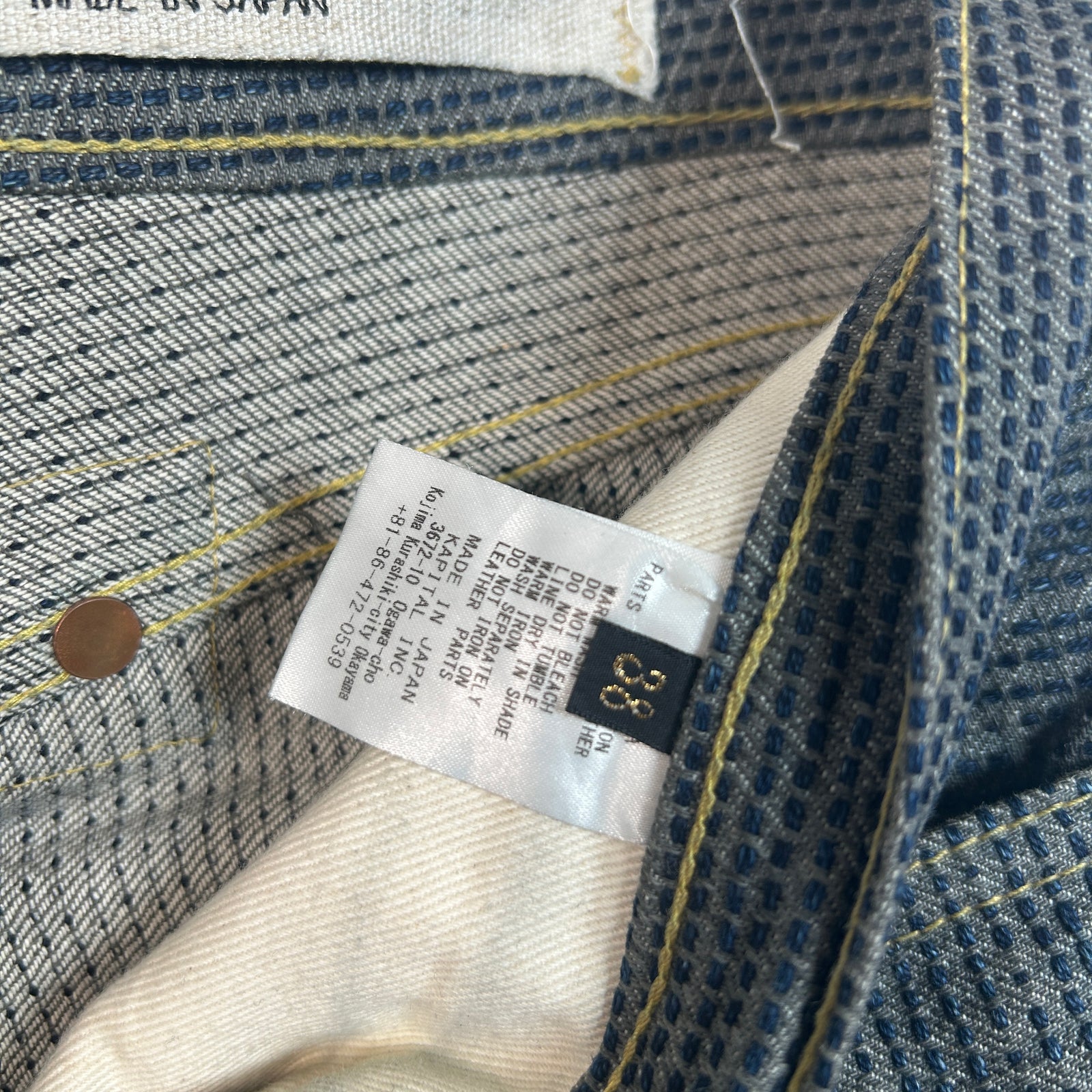 Kapital Century Denim 5P Monkey Cisco Jeans Size 38
