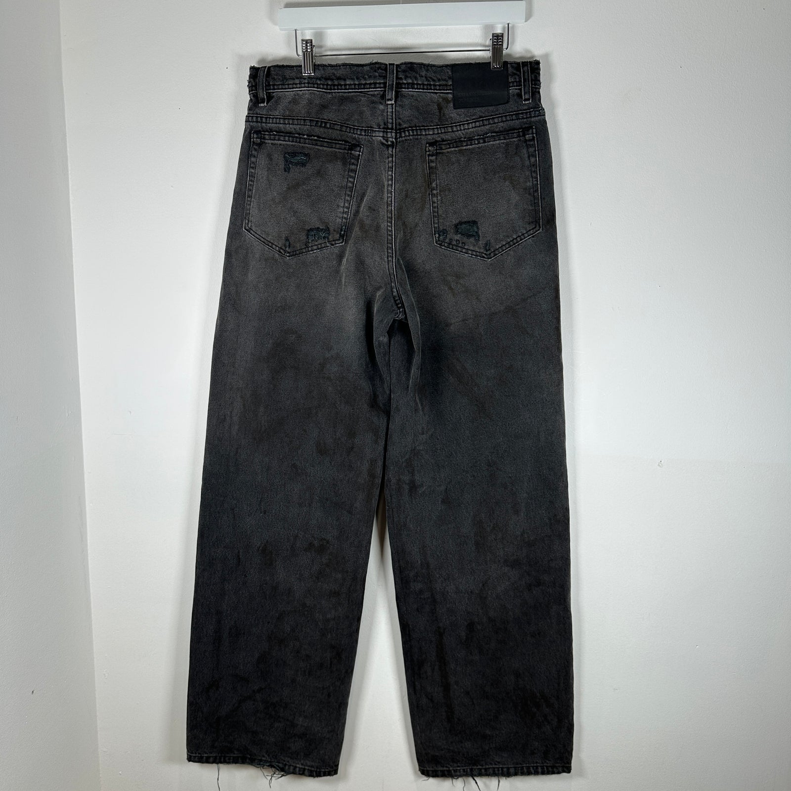 Enfants Riches Deprimes Corpse Pose Gray Mudwash Distressed Baggy Jeans Size 32