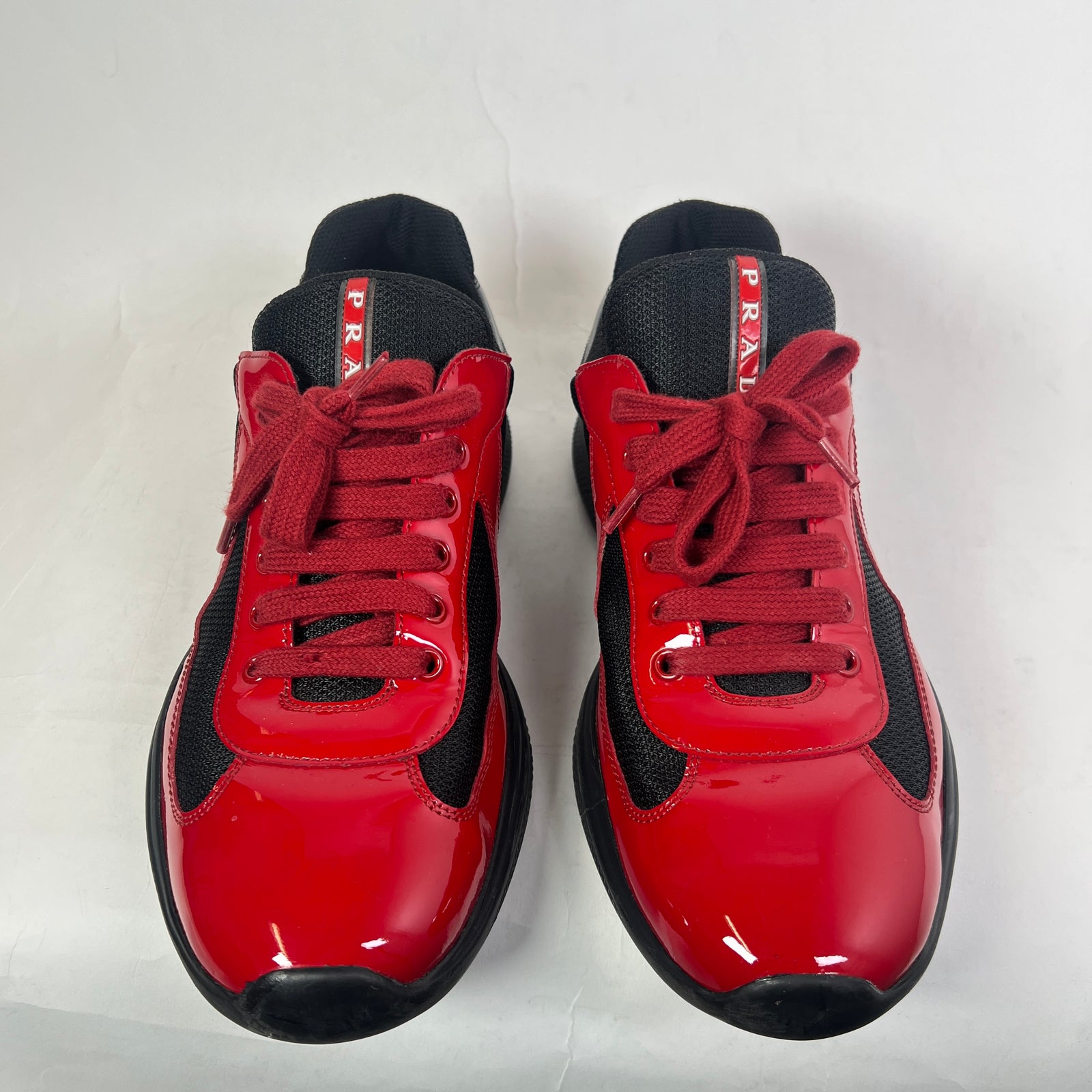 Prada Red/Black Patent Leather America Cups