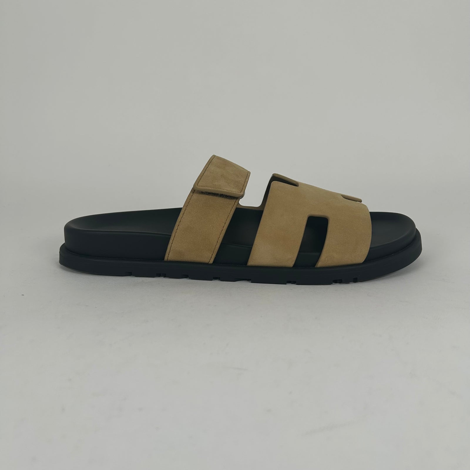 Hermes Chyphre Brown Suede Sandals Size 42.5