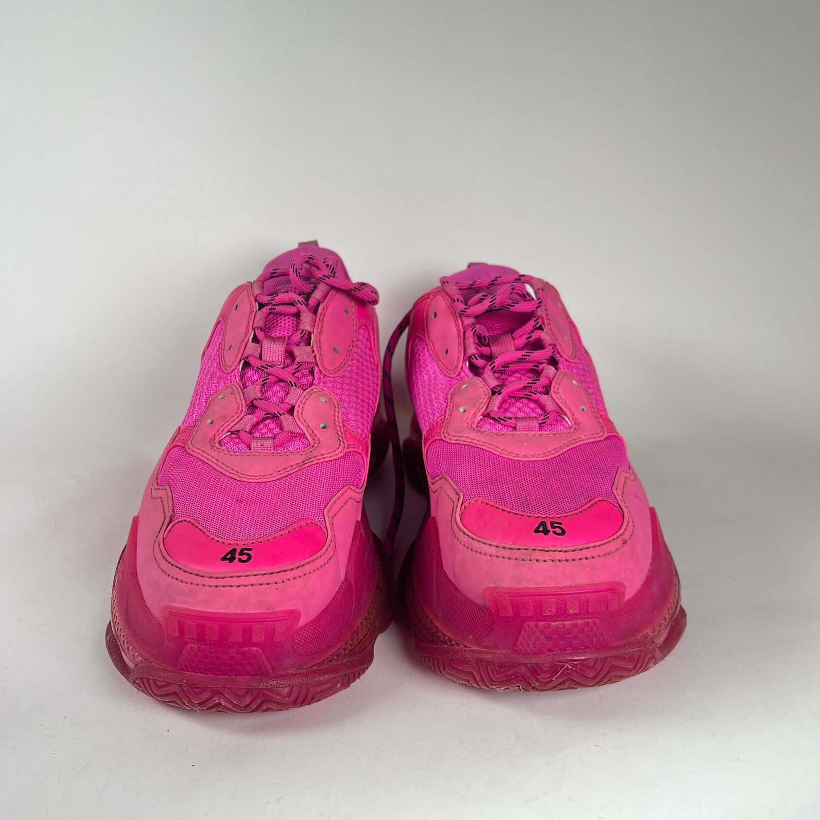 Balenciaga Hot Pink Triple S Sneakers Size 45