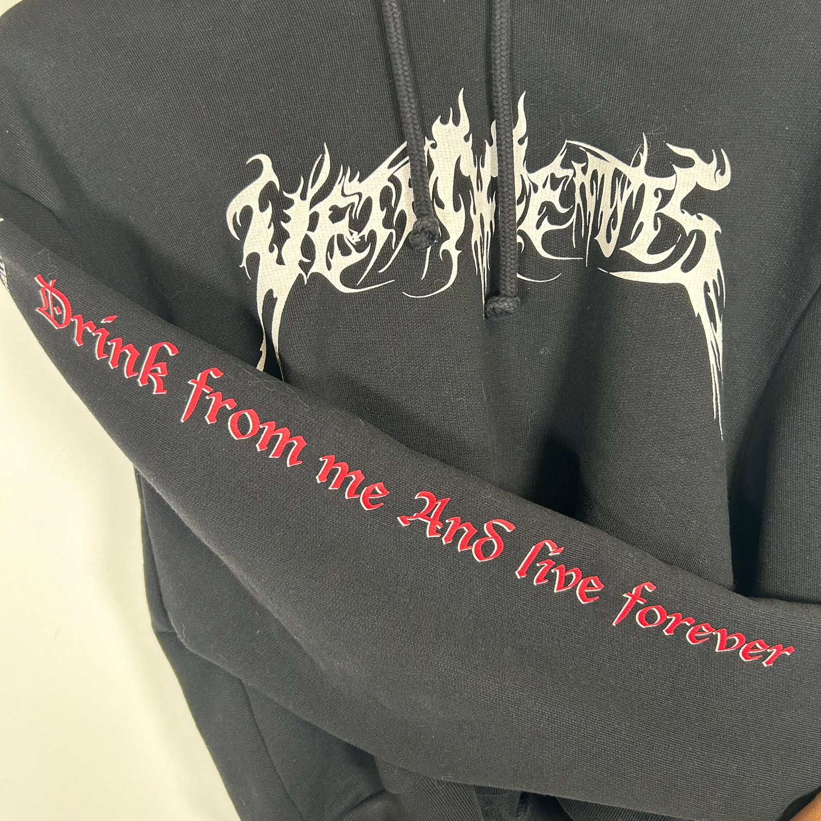 Vetements Black Femme Total Fucking Darkness Hoodie Size S