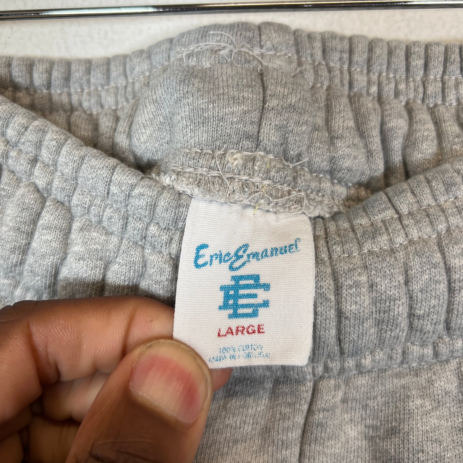 Eric Emanuel Grey Basic Sweatpants Size L