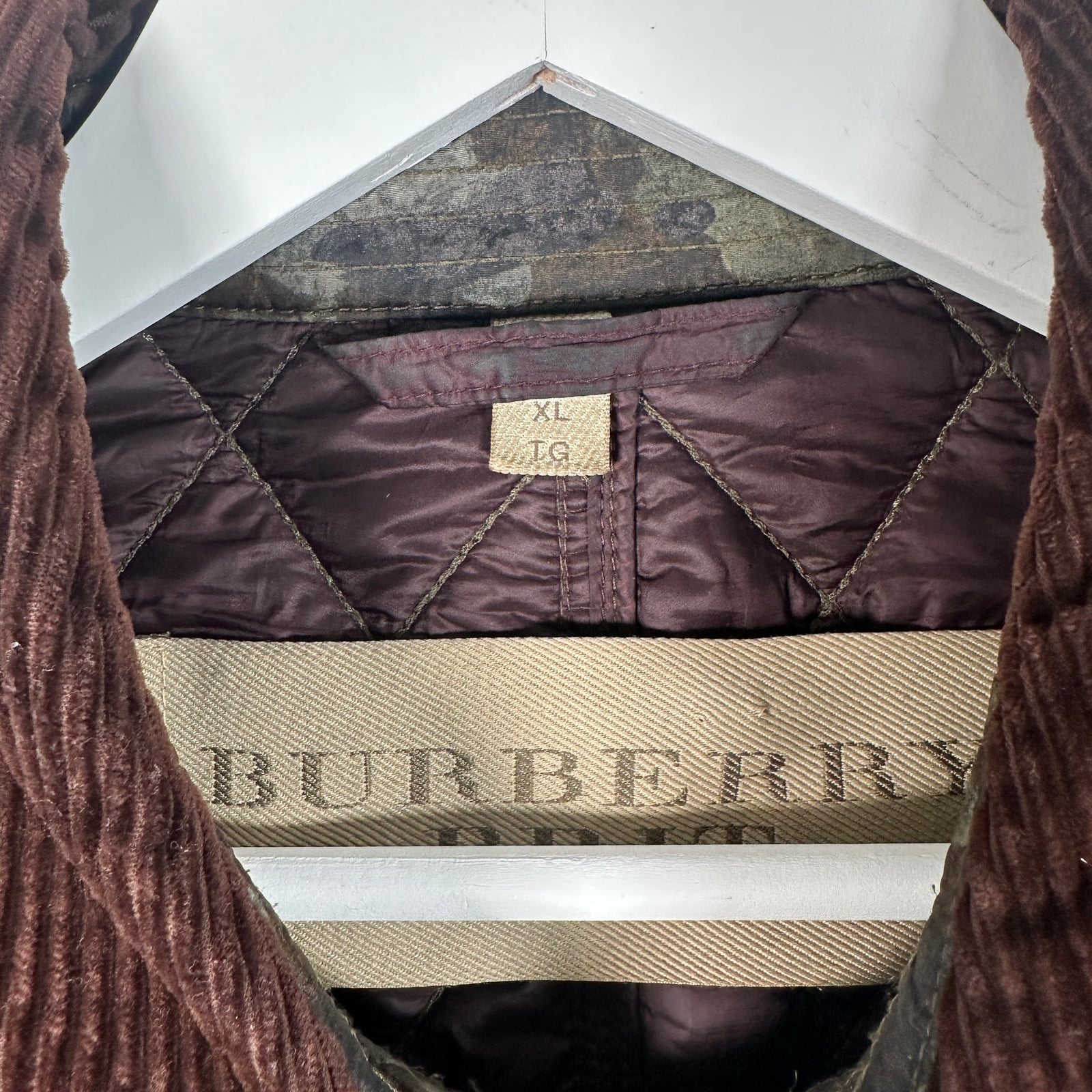 Burberry Camo Quilted Jacket Size XL