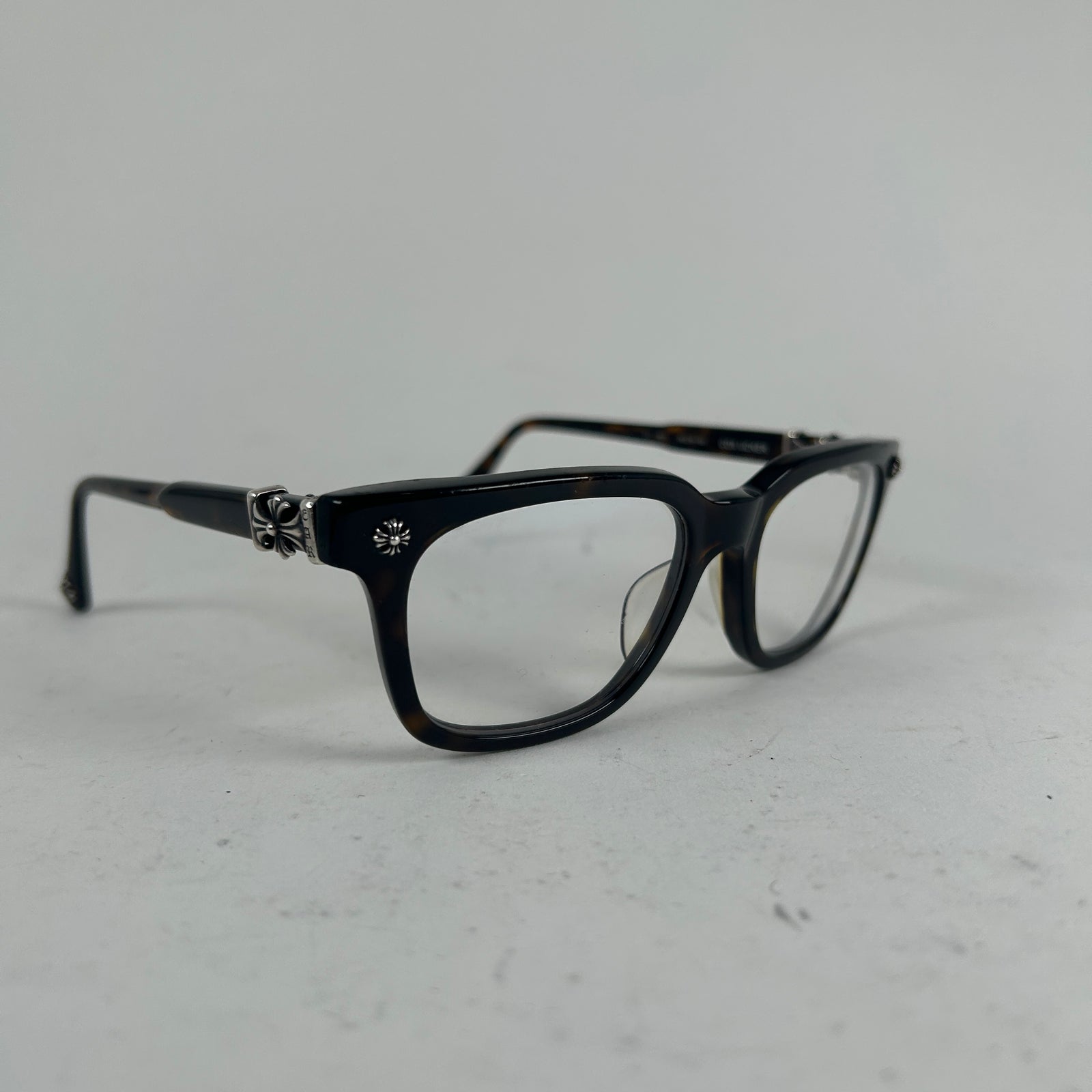 Chrome Hearts Tortoise Shell Cox Ucker Glasses