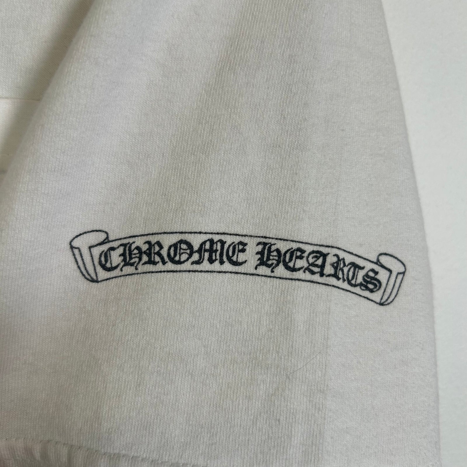 Chrome Hearts x Rolling Stones Vintage White Logo Pocket T-Shirt Size M