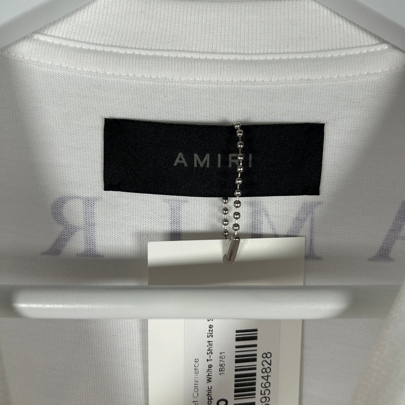 Amiri Purple Graphic White T-Shirt Size S