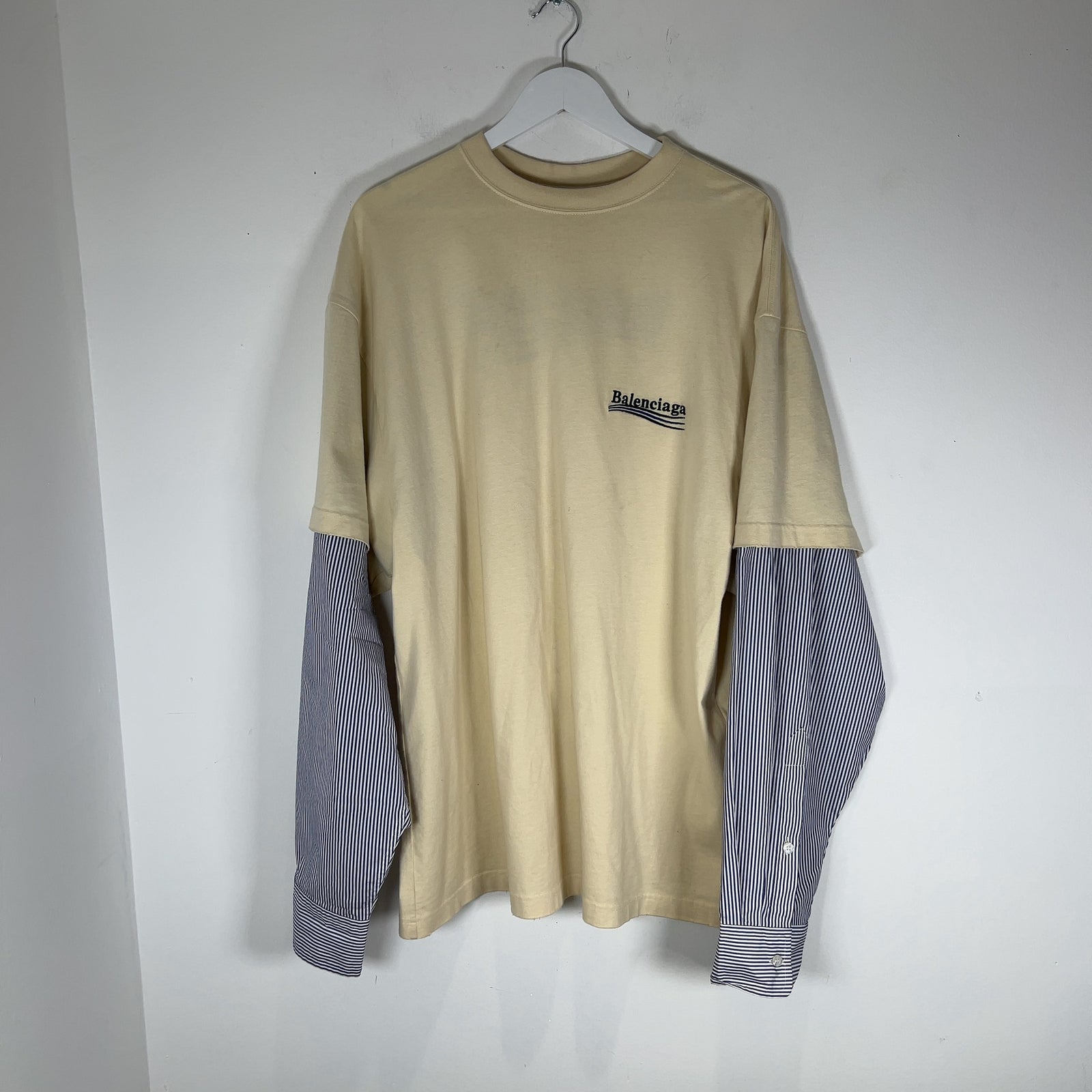 Balenciaga Embroidered 'Campaign' Hybrid Shirt