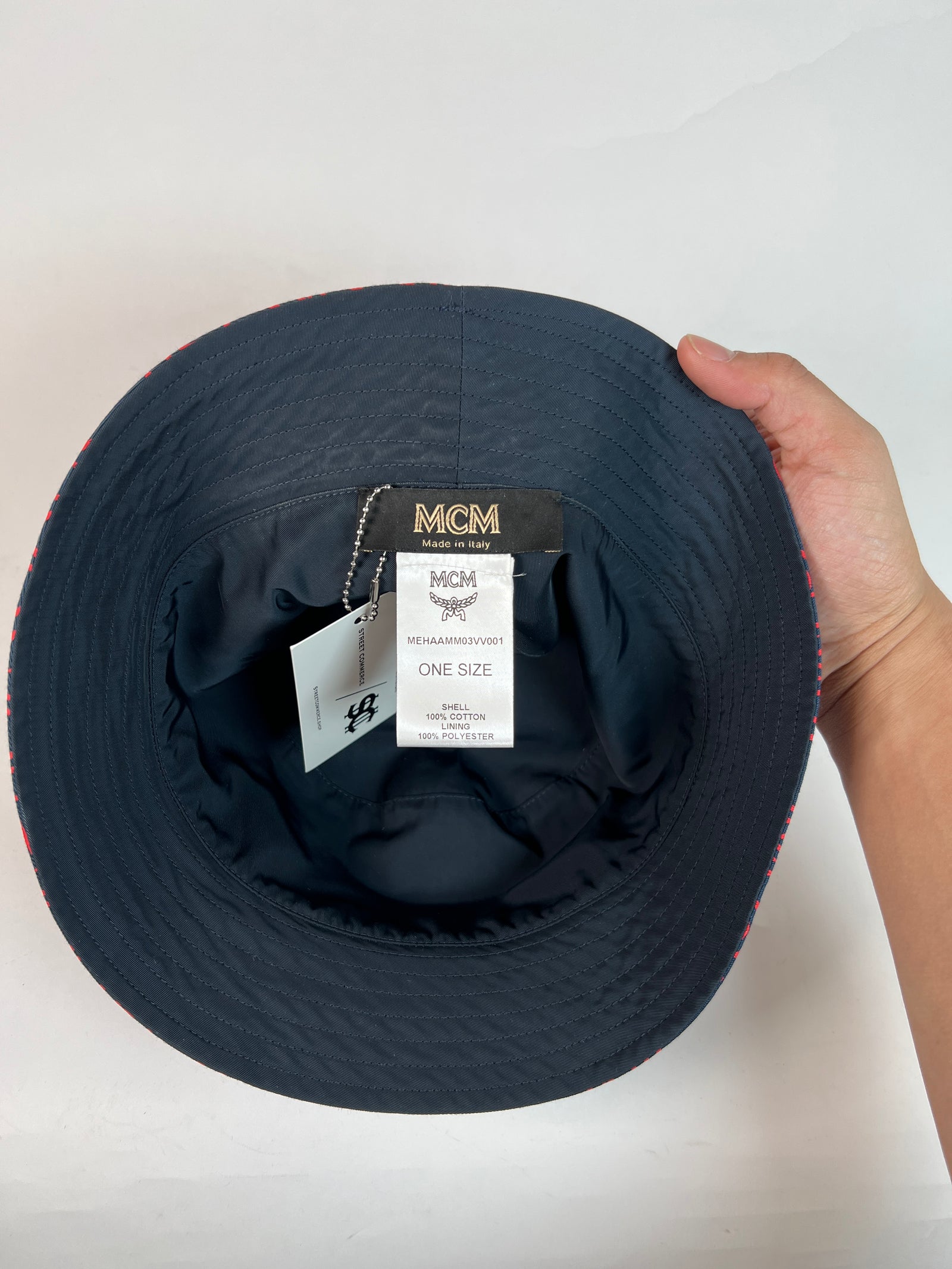 MCM All-Over Bucket Red