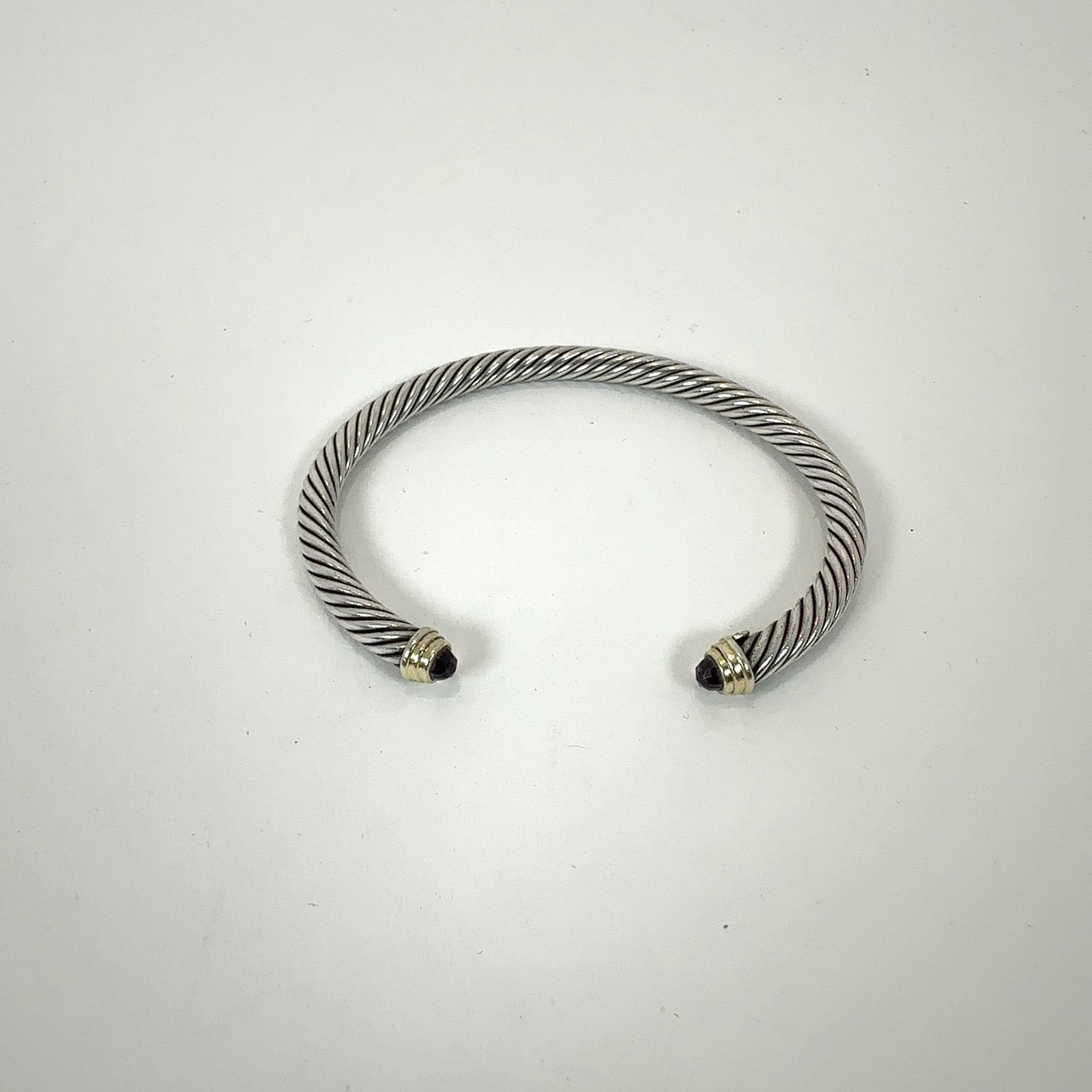 David Yurman .925 Silver Cable Classic Gemstone Cuff
