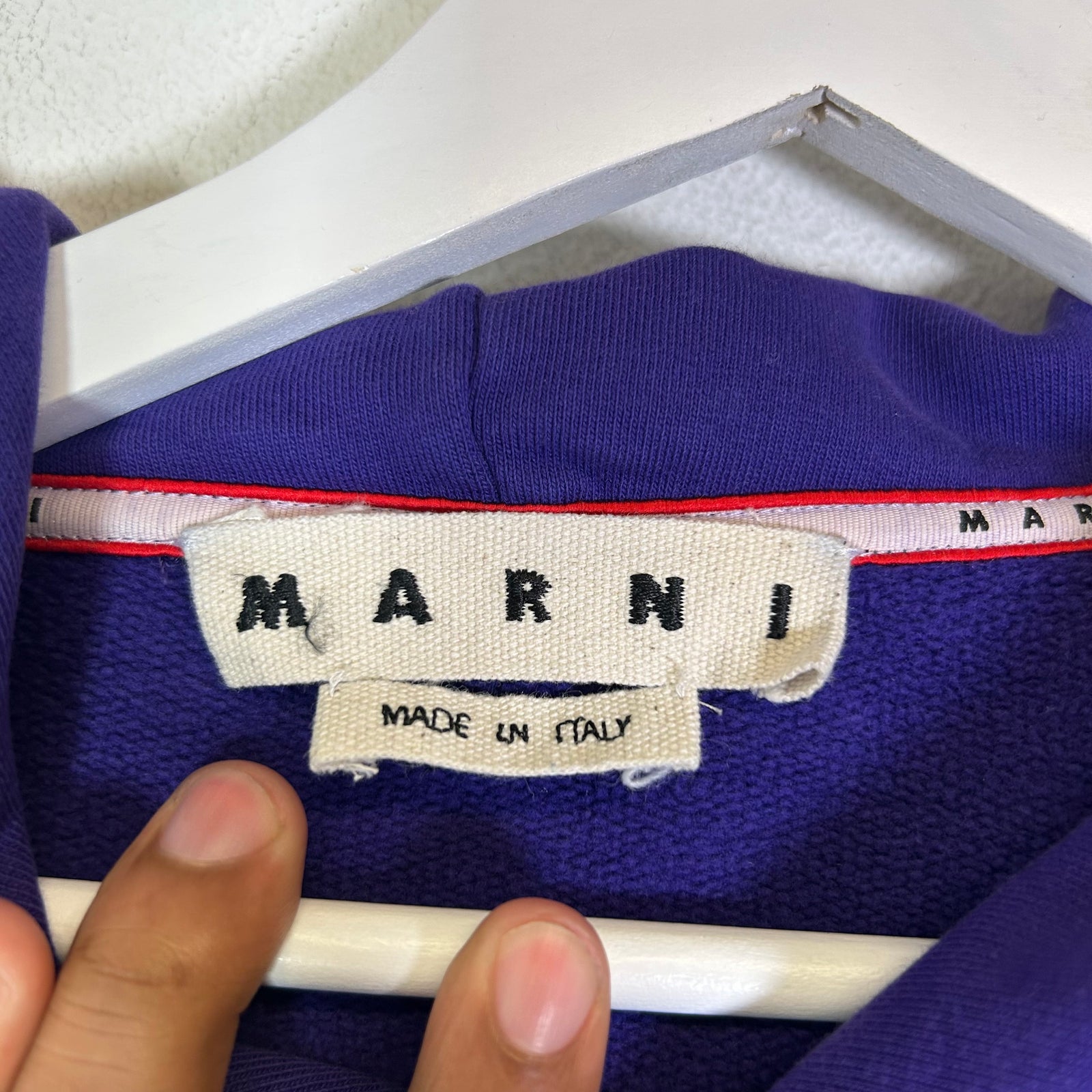 Marni Spray Paint Logo Oversized Hoodie