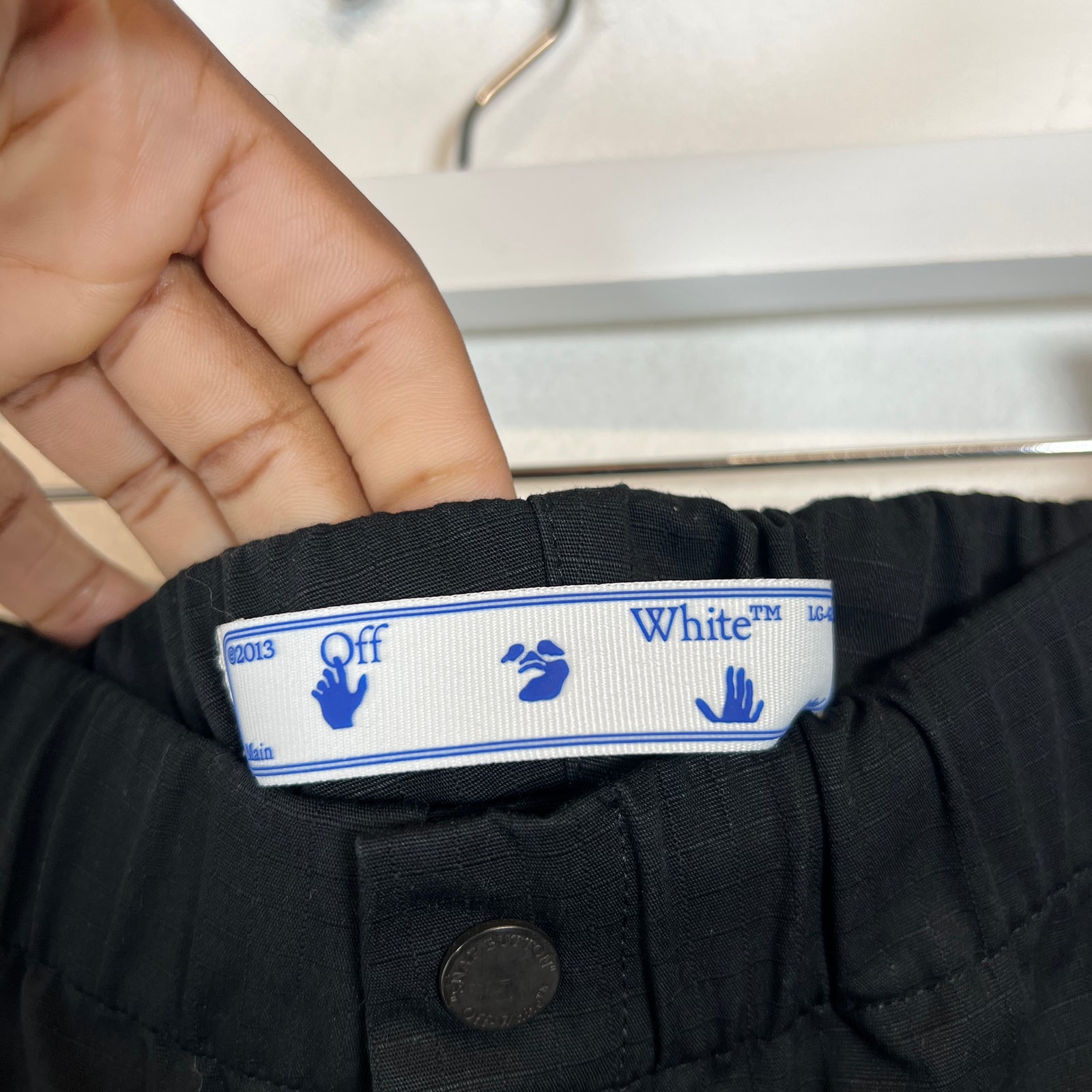Off-White Black Ripstop Chino Pants Size L