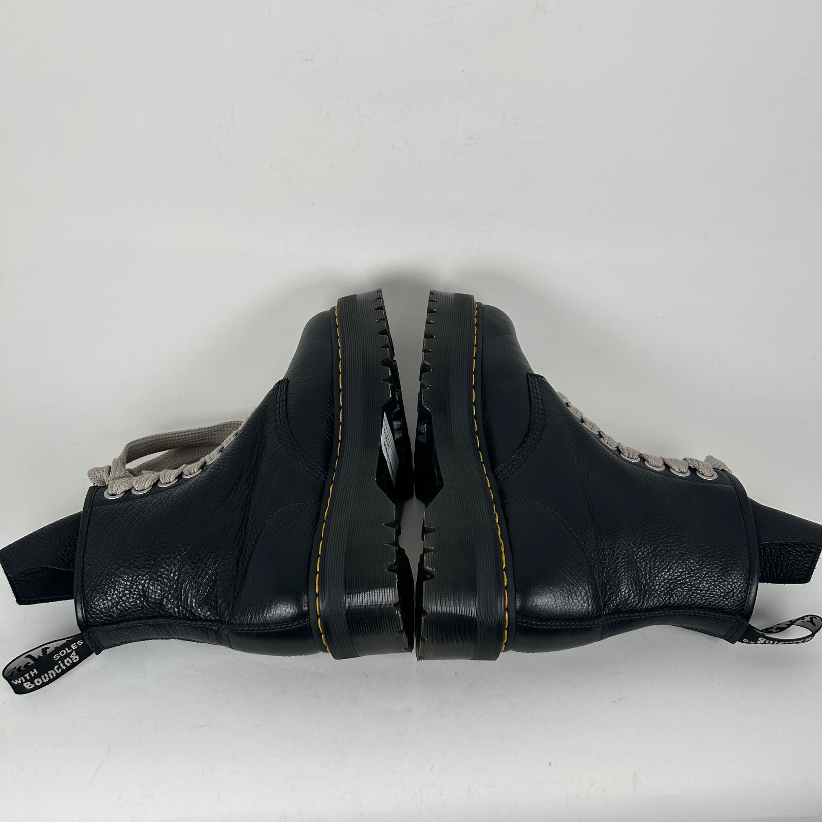 Rick Owens x Doc Martens Jumbo Lace Quad Sole Black Boot Size 9.5
