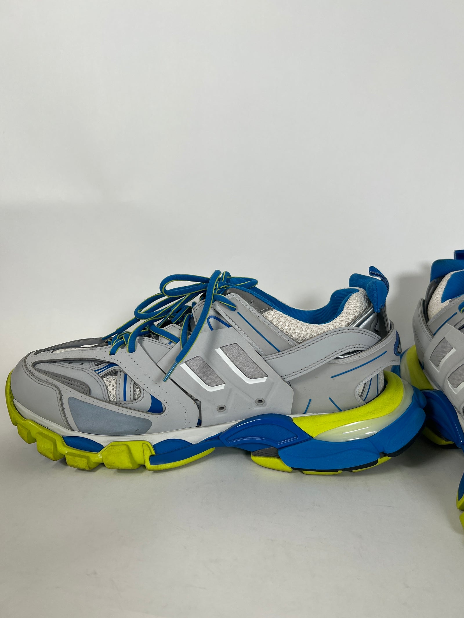 Balenciaga Grey/Blue Track Sneakers Size 44