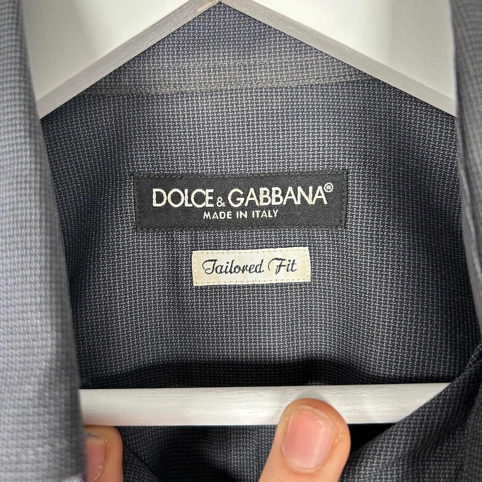 Dolce & Gabbana Navy Button-Up Shirt Size S