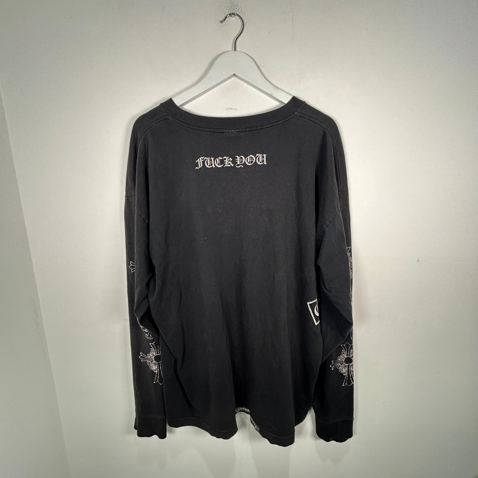 Chrome Hearts Vintage 'Fuck You' Multi Motif Longsleeve Size XXL