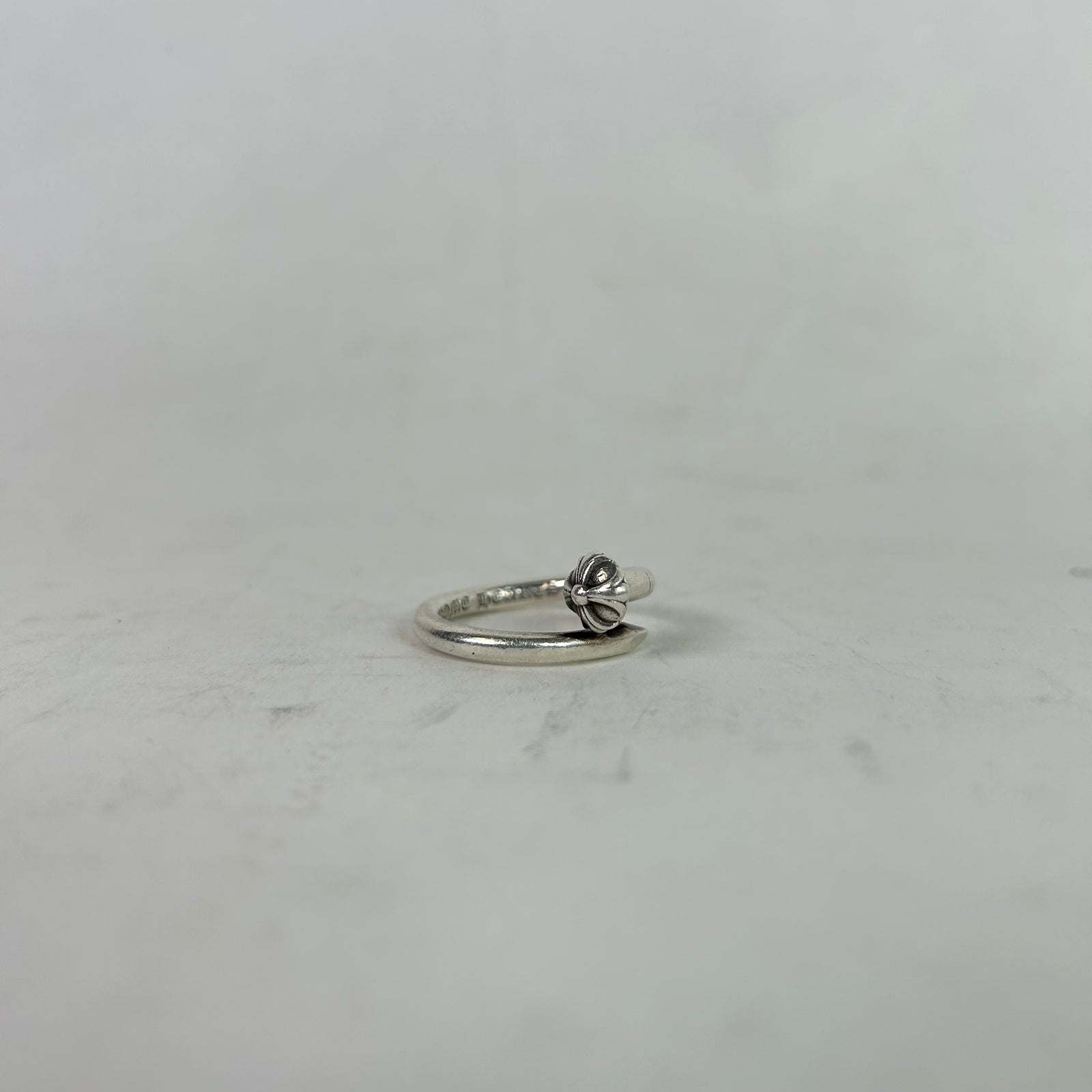 Chrome Hearts Silver .925 Cross Nail Ring Size 9.5