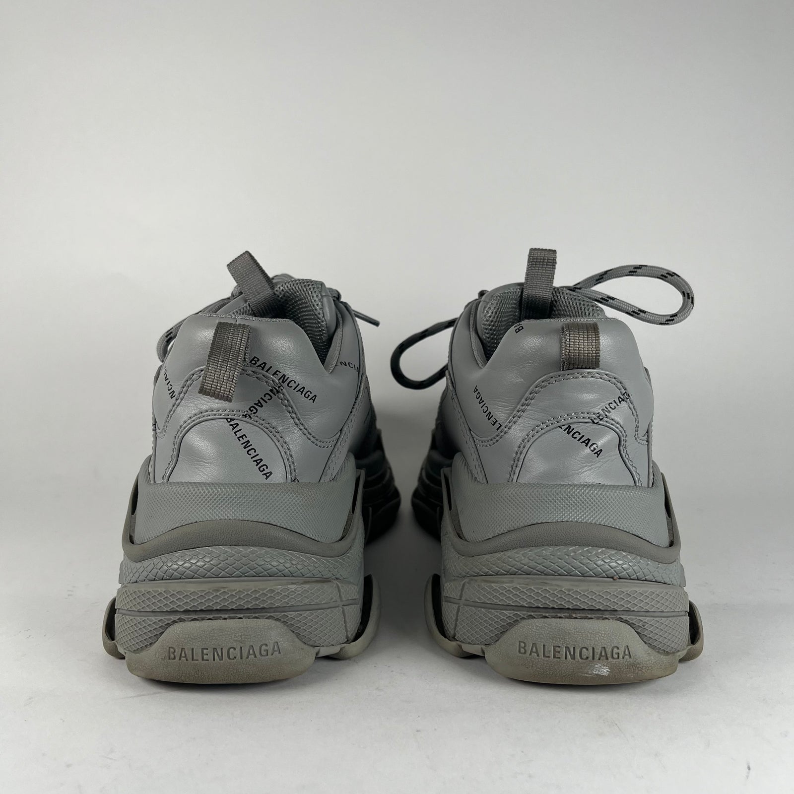 Balenciaga Grey All Over Logo Triple S Size 41