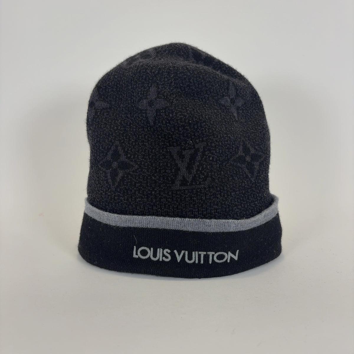Louis Vuitton Monogram Logo Beanie