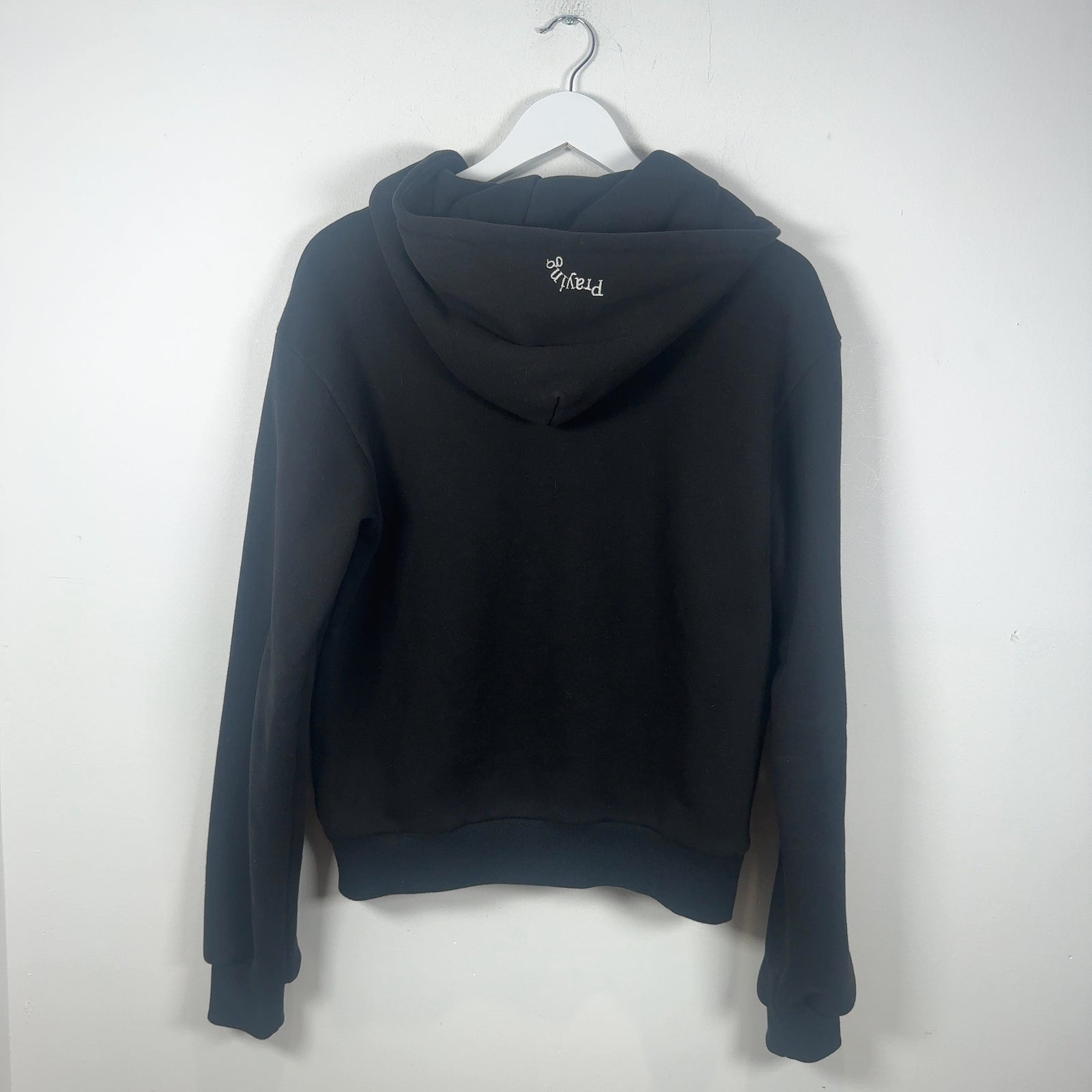 Praying 'Busy' Graphic Zip-Up Hoodie