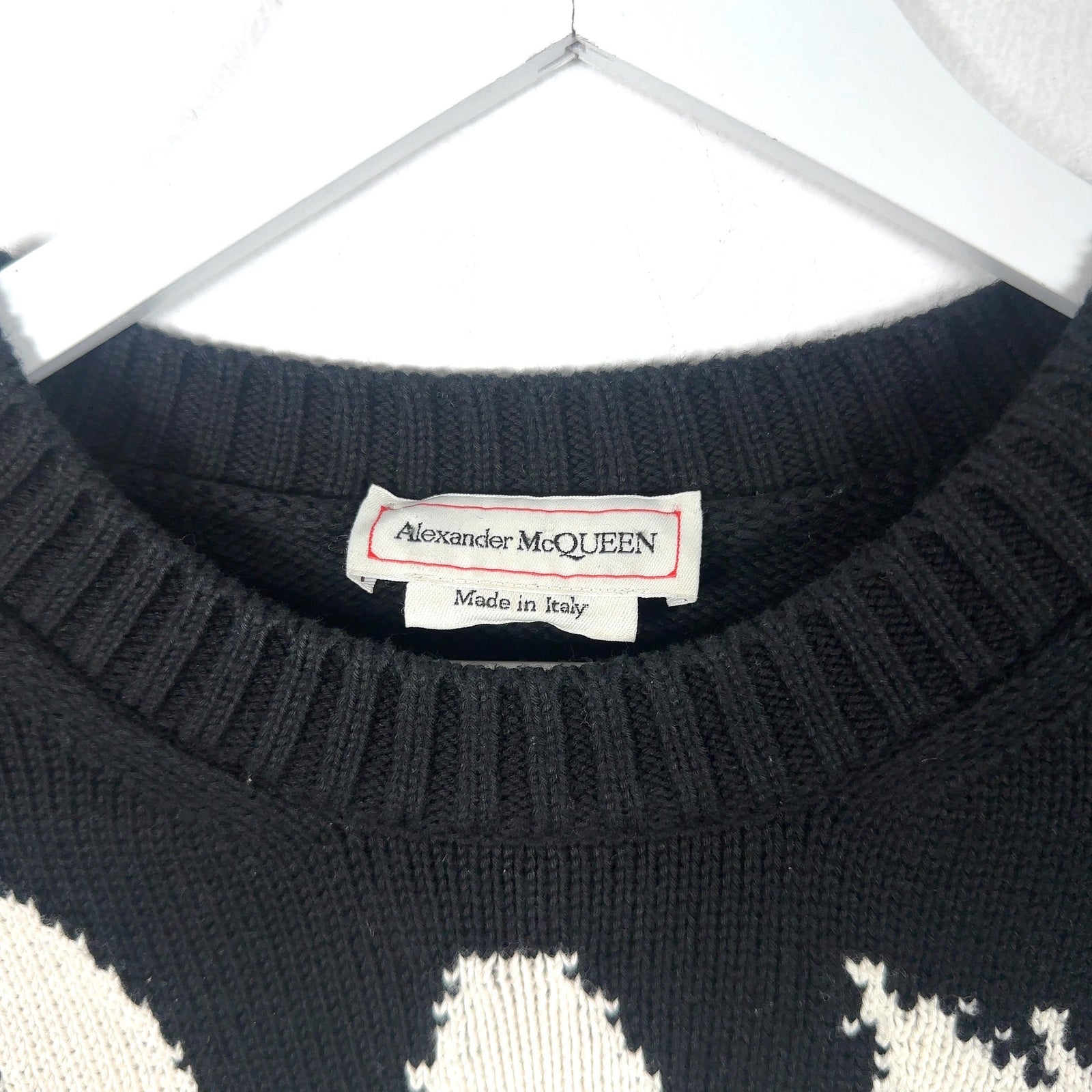 Alexander McQueen Graffiti Logo Knit Sweater