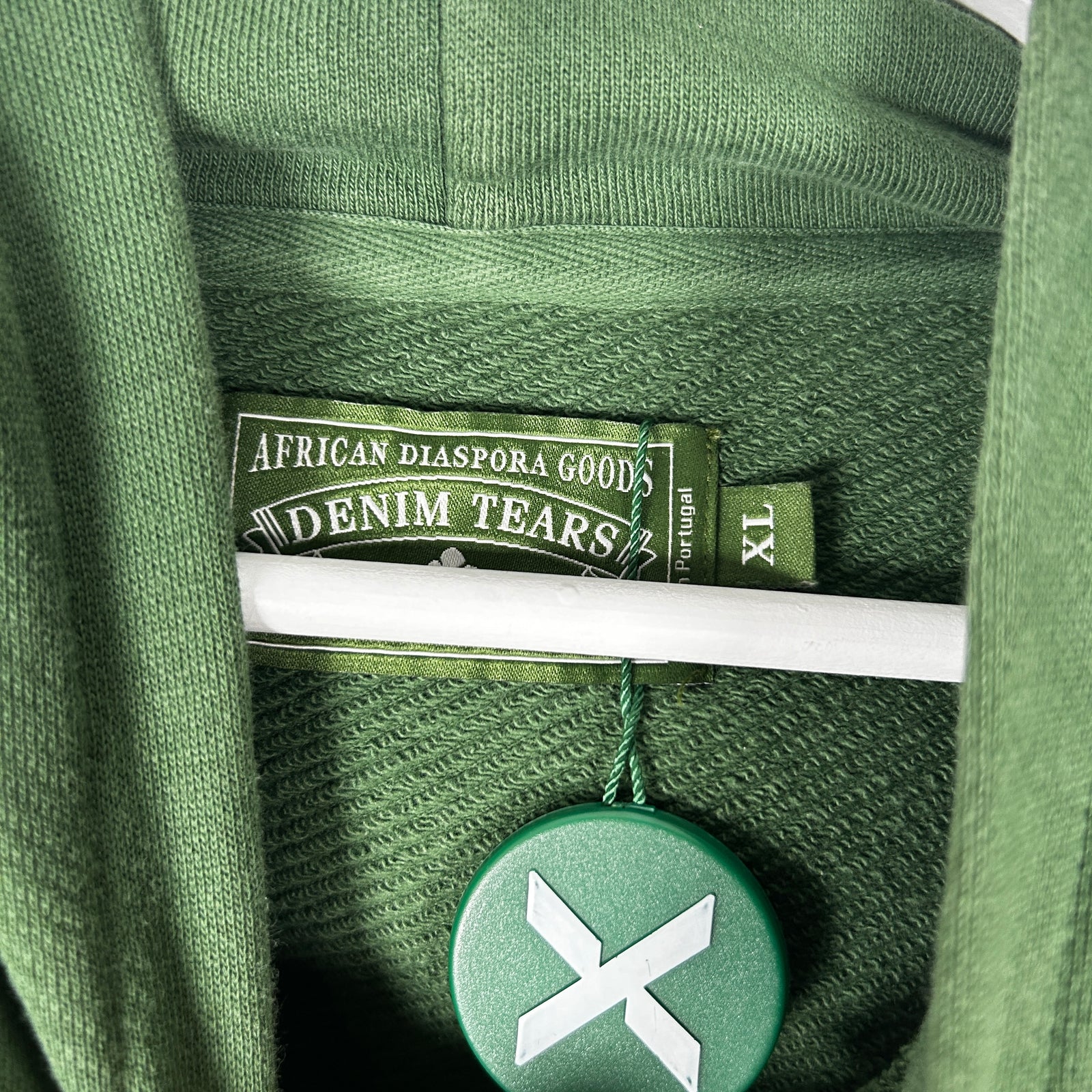 Denim Tears Green Wreath Hoodie Size XL